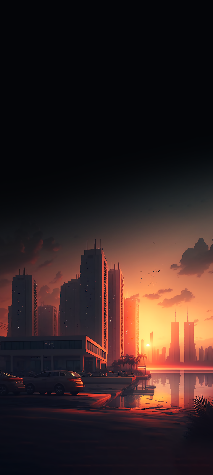 Wallpaper iPhone: Beautiful Sunset City