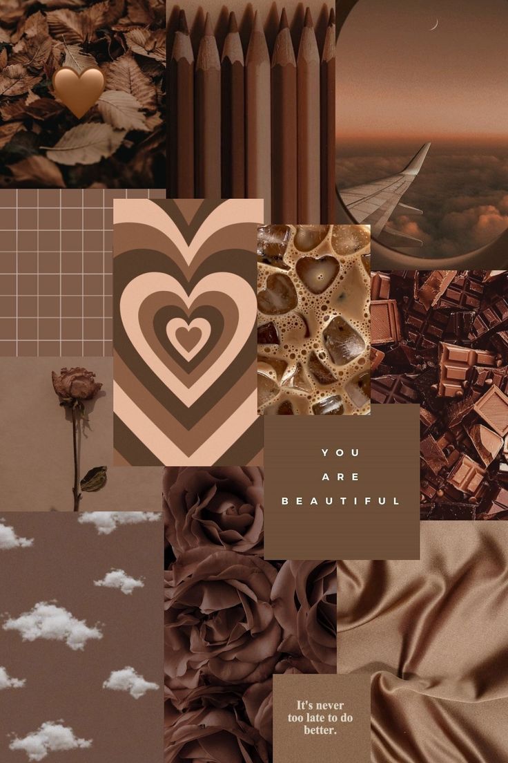 Brown aesthetic wallpaper ☕. Beauty