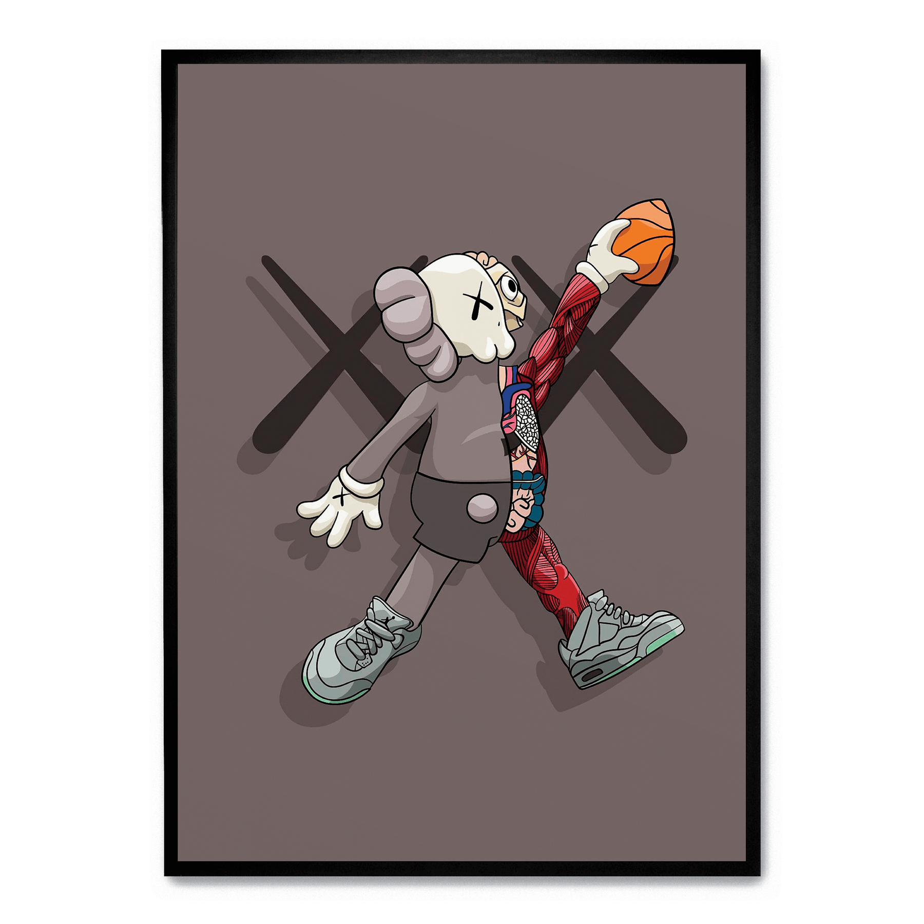 KAWS Basketball poster