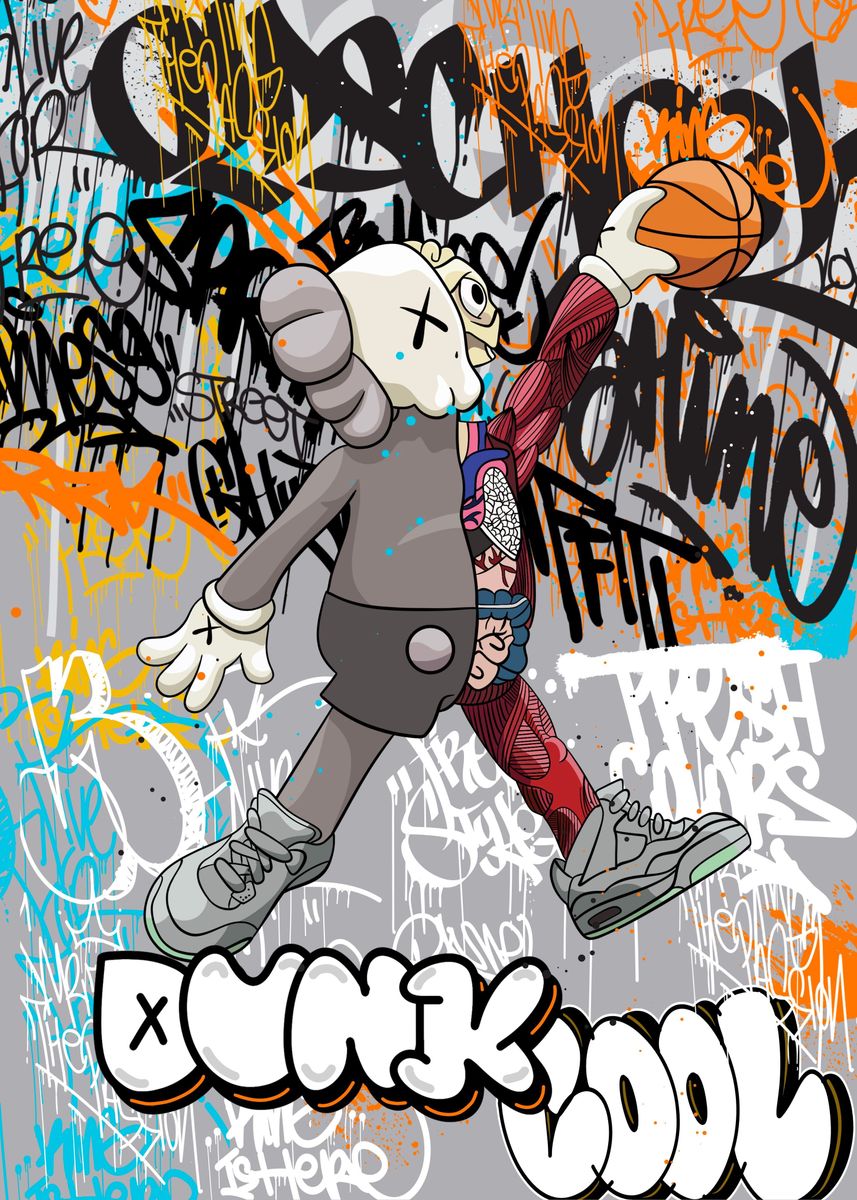 Dunk kaws graffiti' Poster, picture