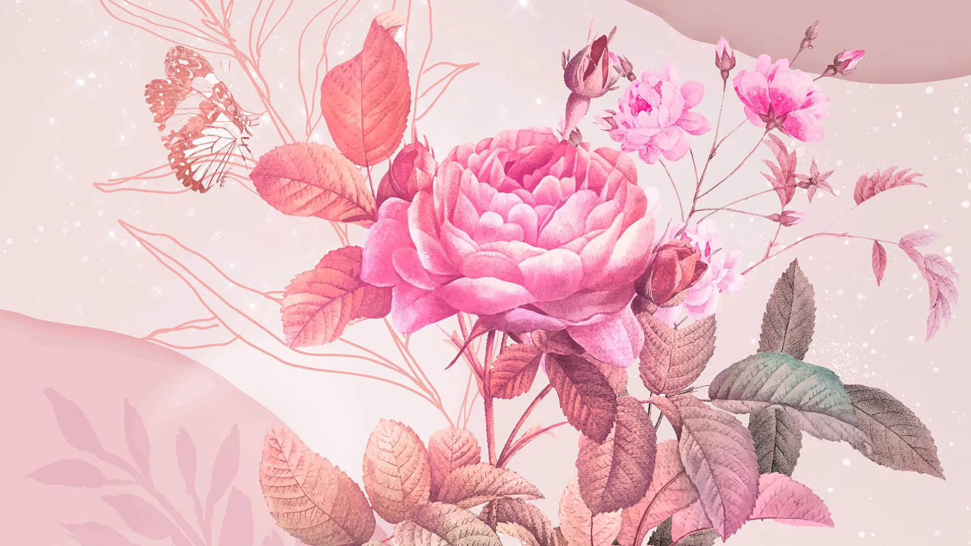 Download Aesthetic Desktop Rose