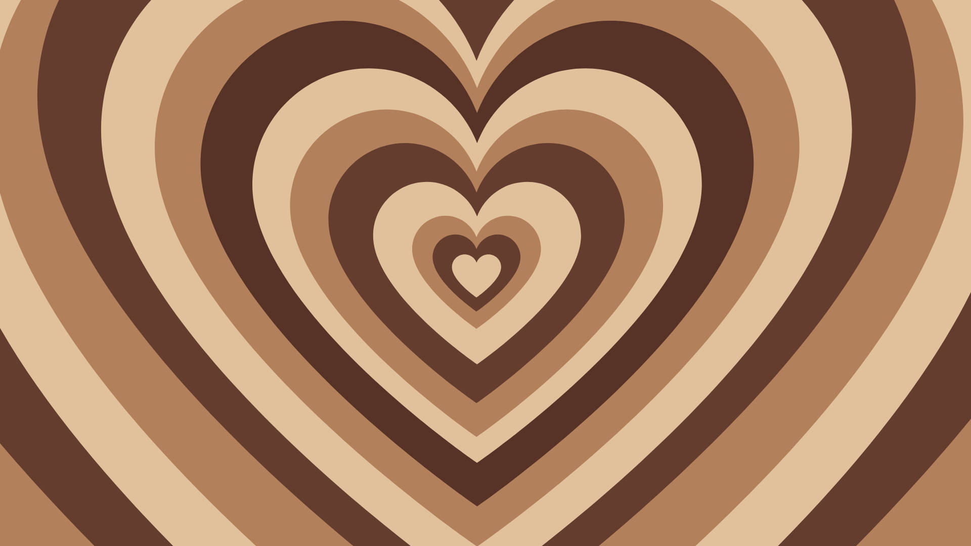 Download free Brown Aesthetic Hearts