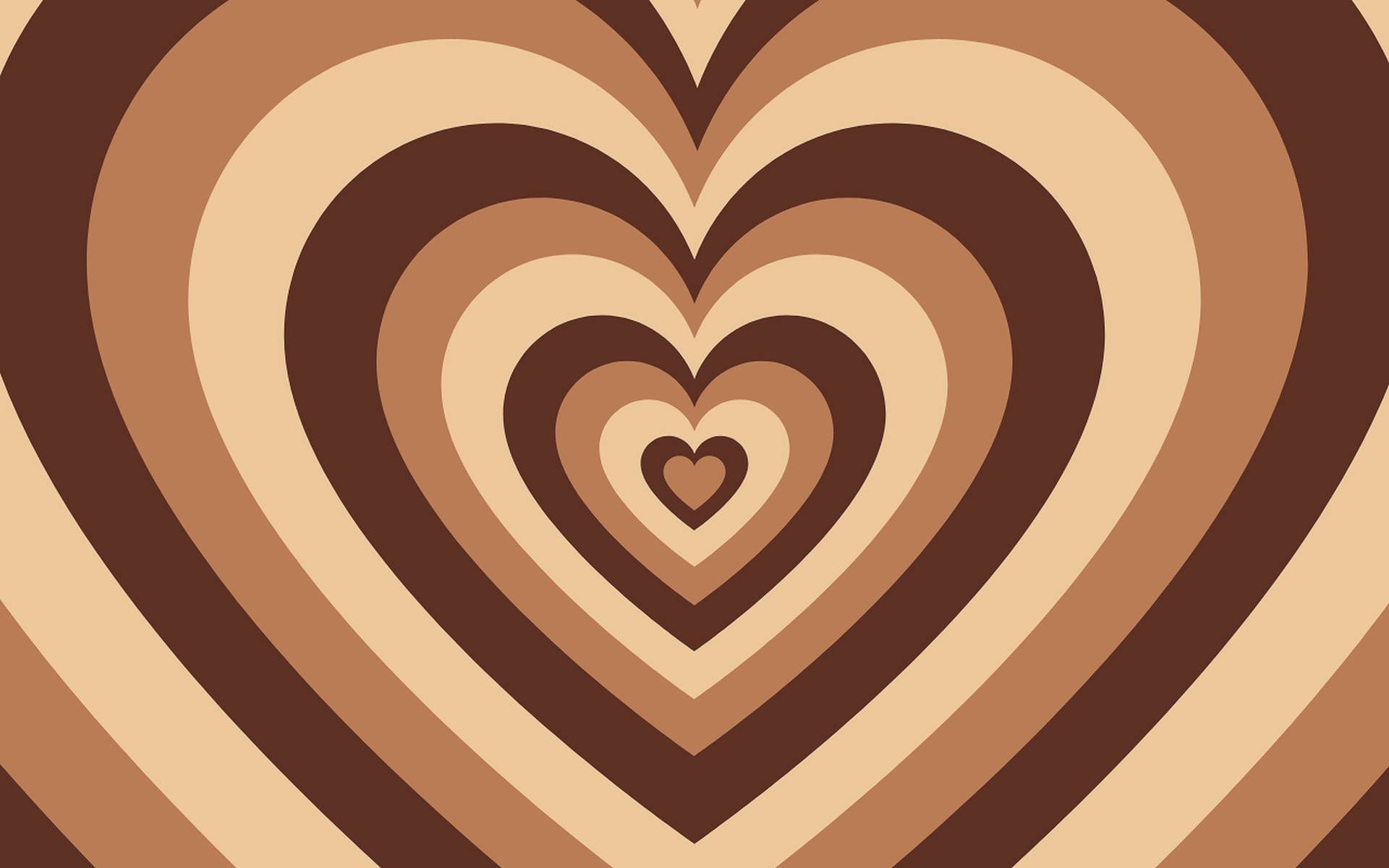 Brown Heart Wallpaper