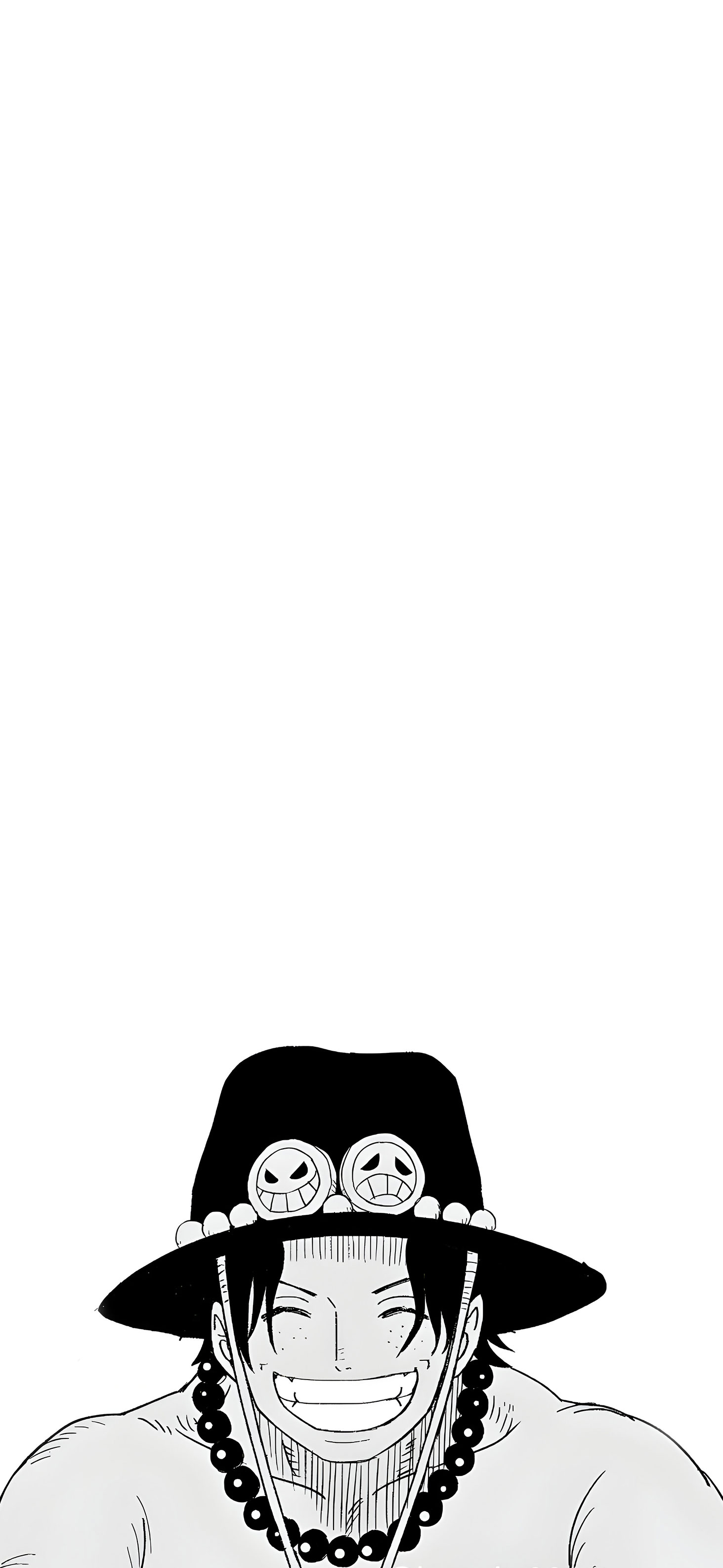 One Piece Portgas D. Ace Black & White