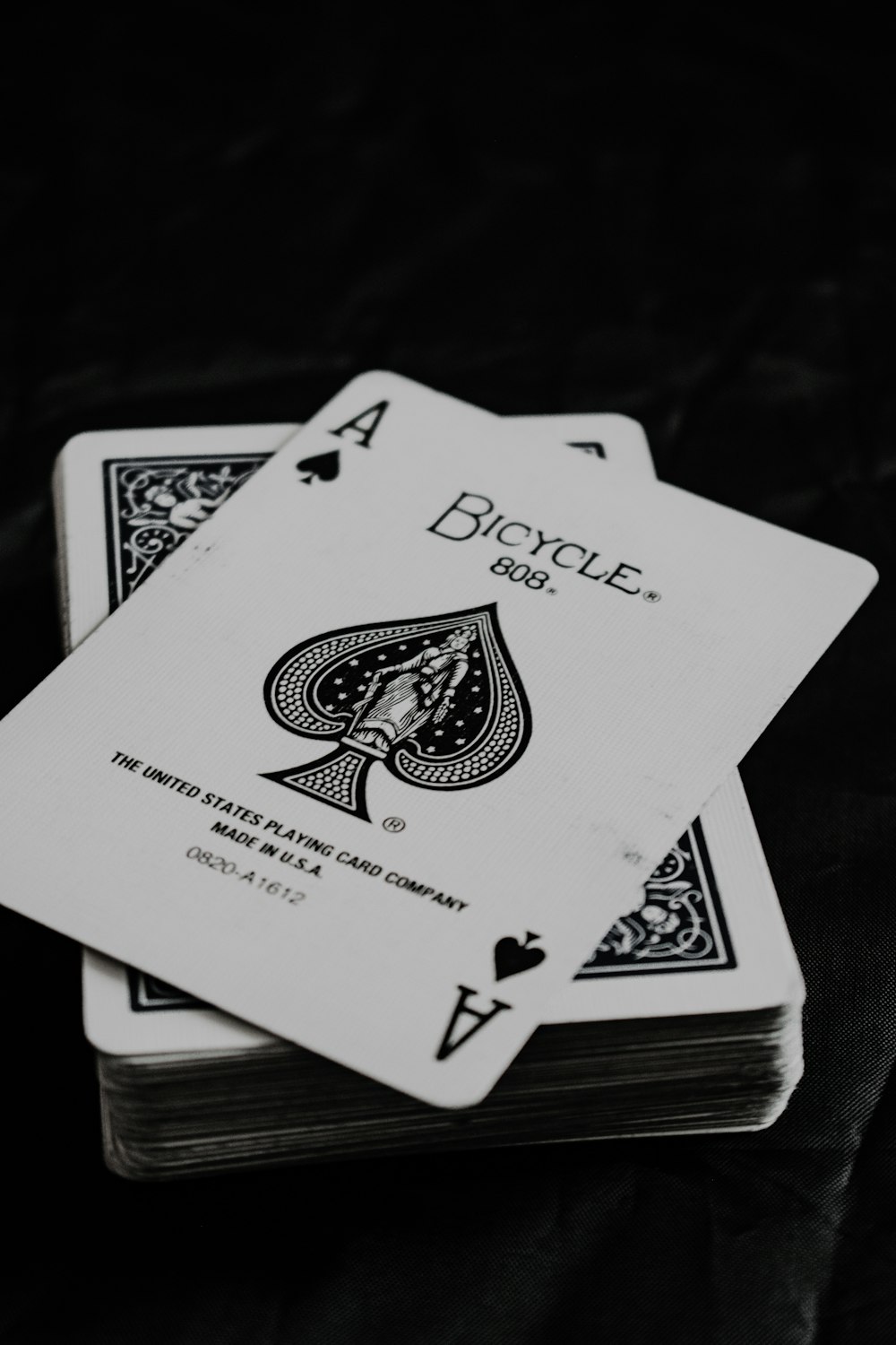 Ace of spade playing card photo