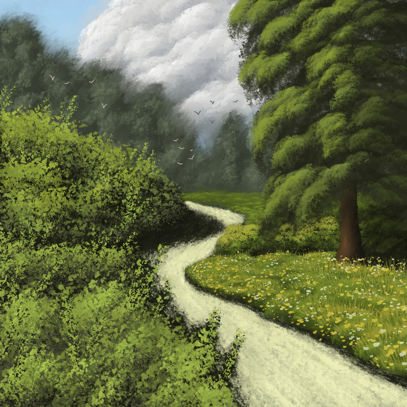 Country Road Wall Mural. Buy online at