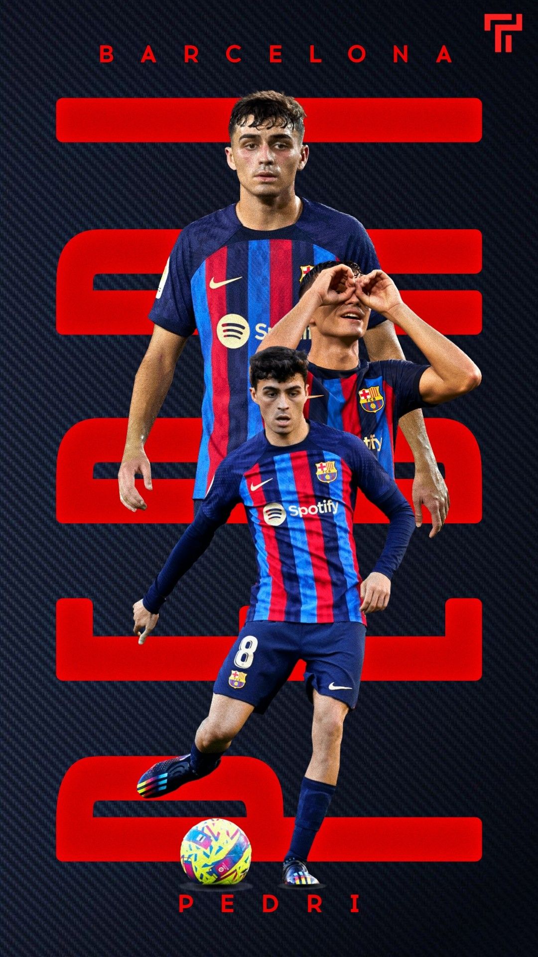 Wallpaper Pedri Barcelona 2023