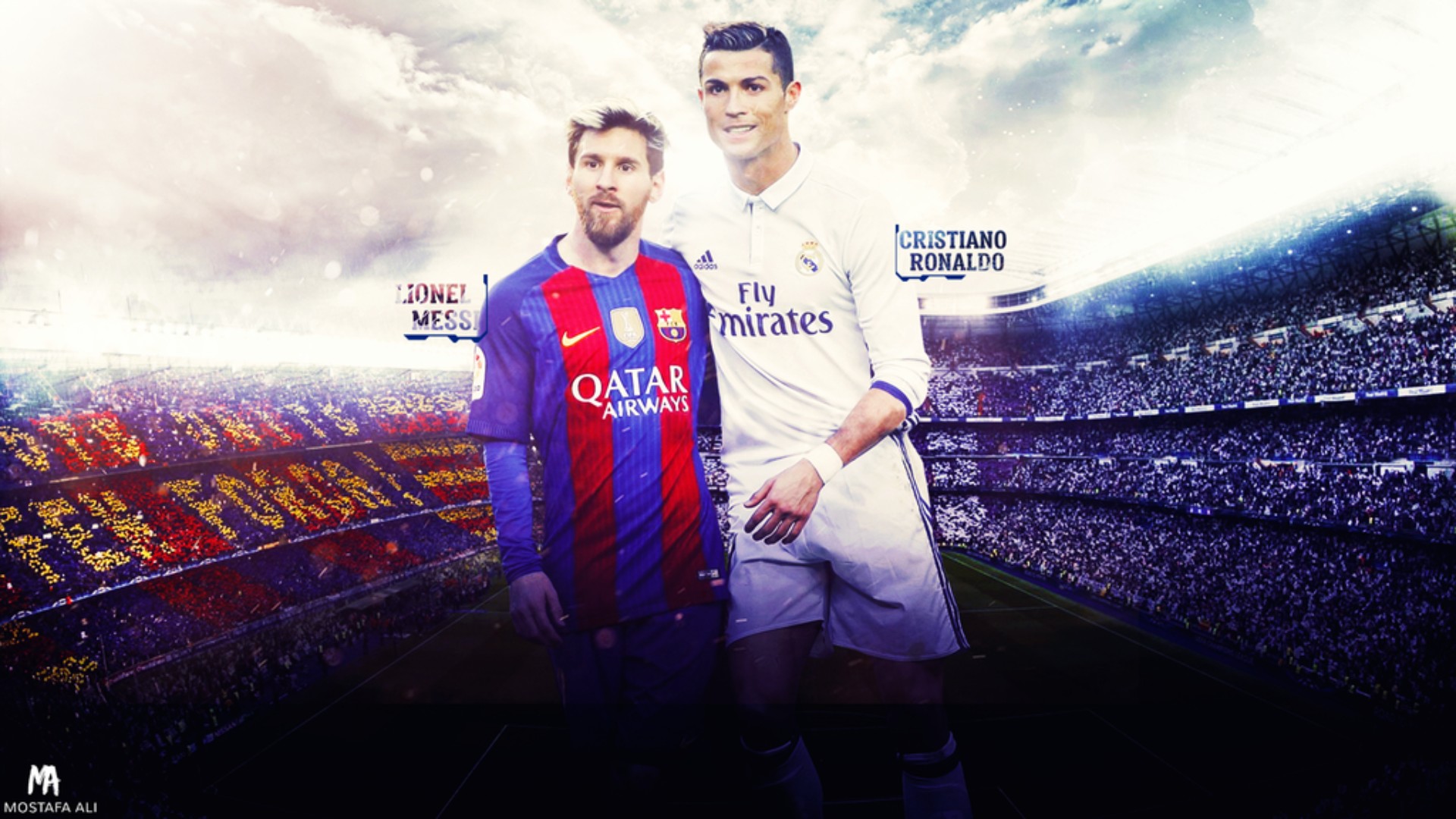 Ronaldo and Messi Wallpaper