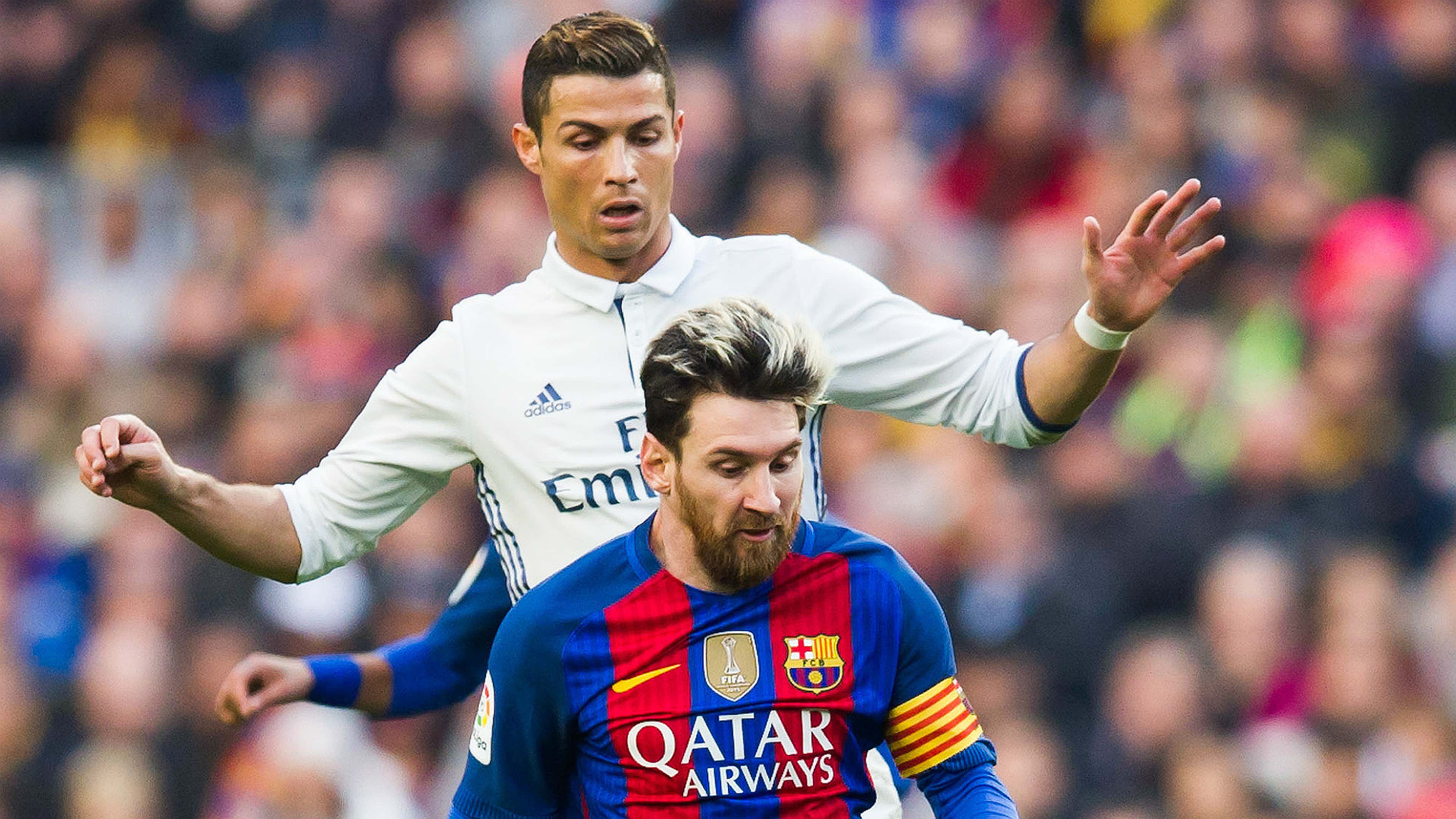 Messi and Ronaldo share adorable kiss