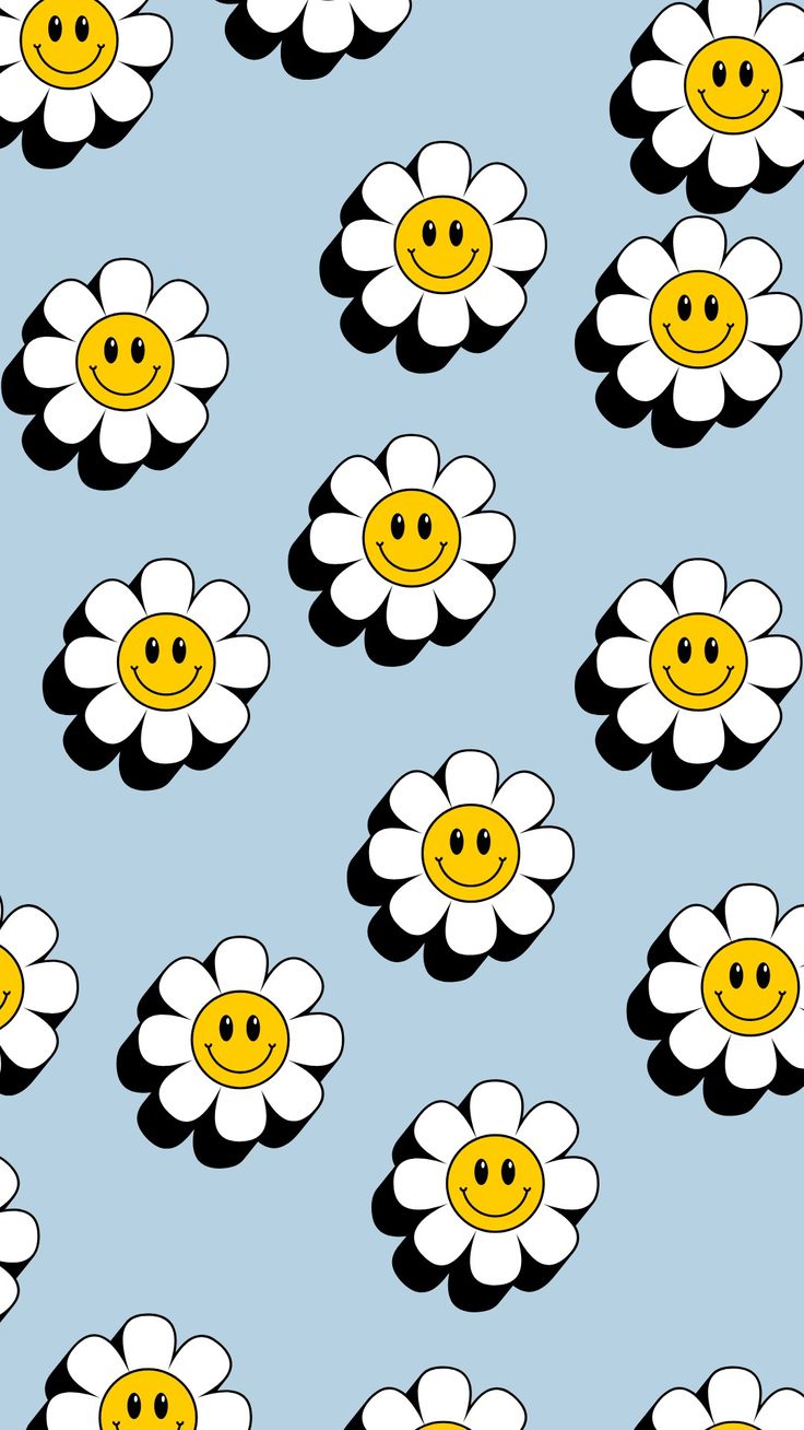 Smiley Face Matching Wallpaper