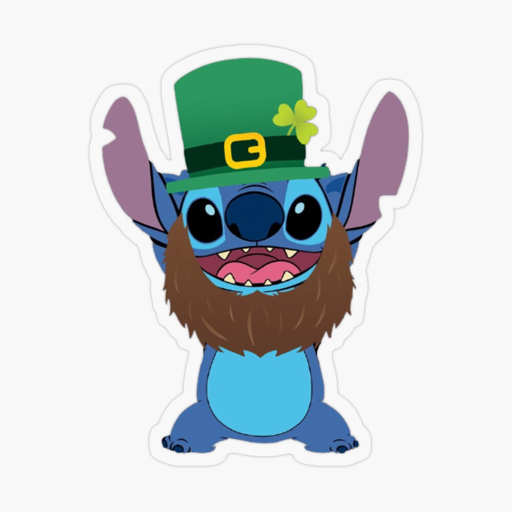 St. Patrick's Day Stitch Sticker
