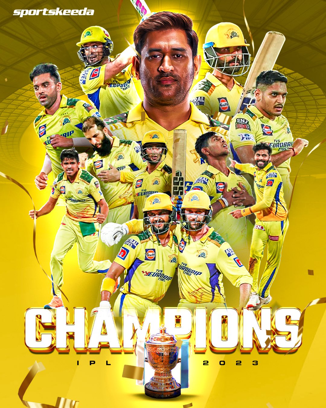 MS Dhoni and CSK lift the coveted IPL