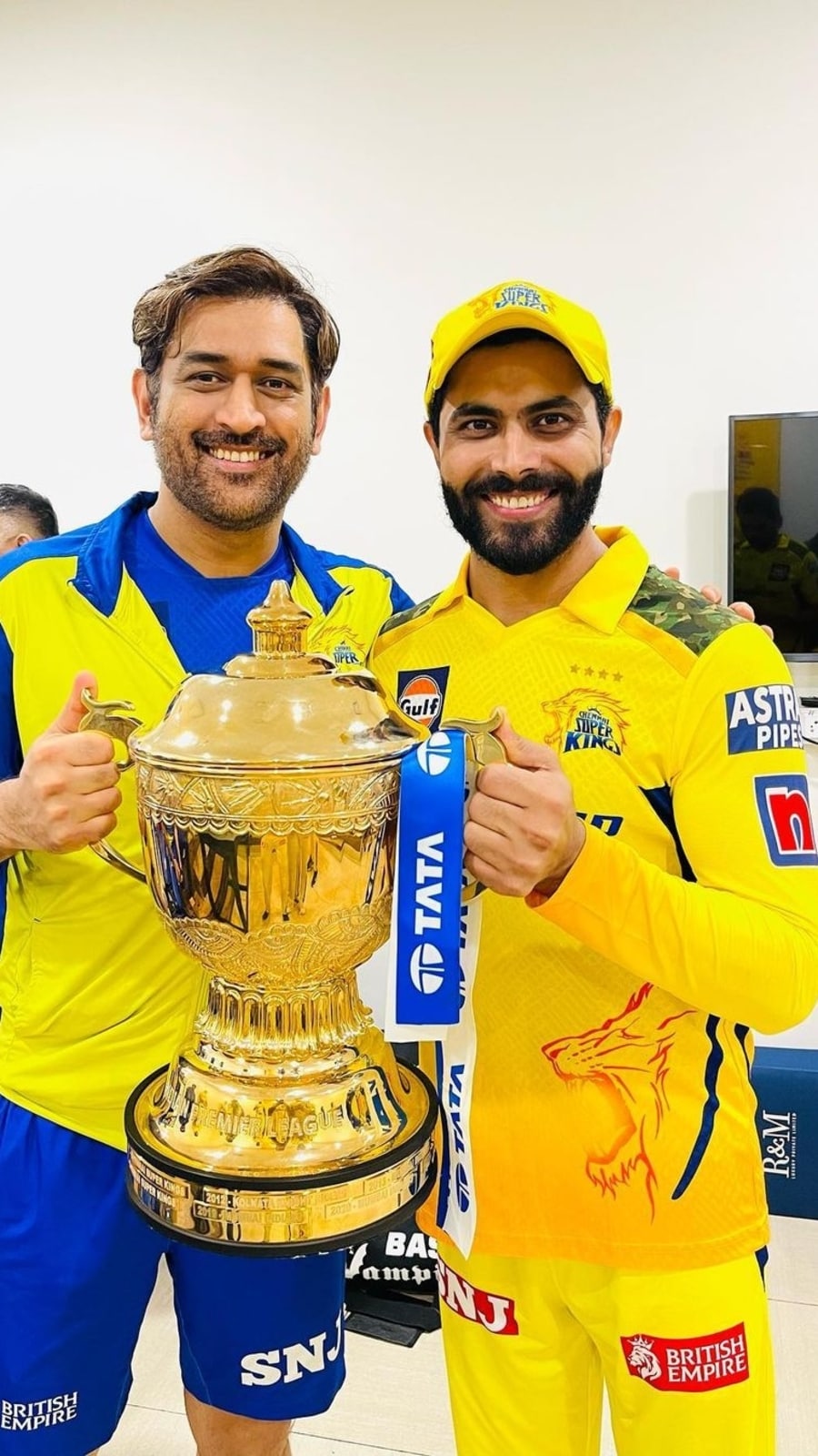 MS Dhoni, Ravindra Jadeja With IPL 2023