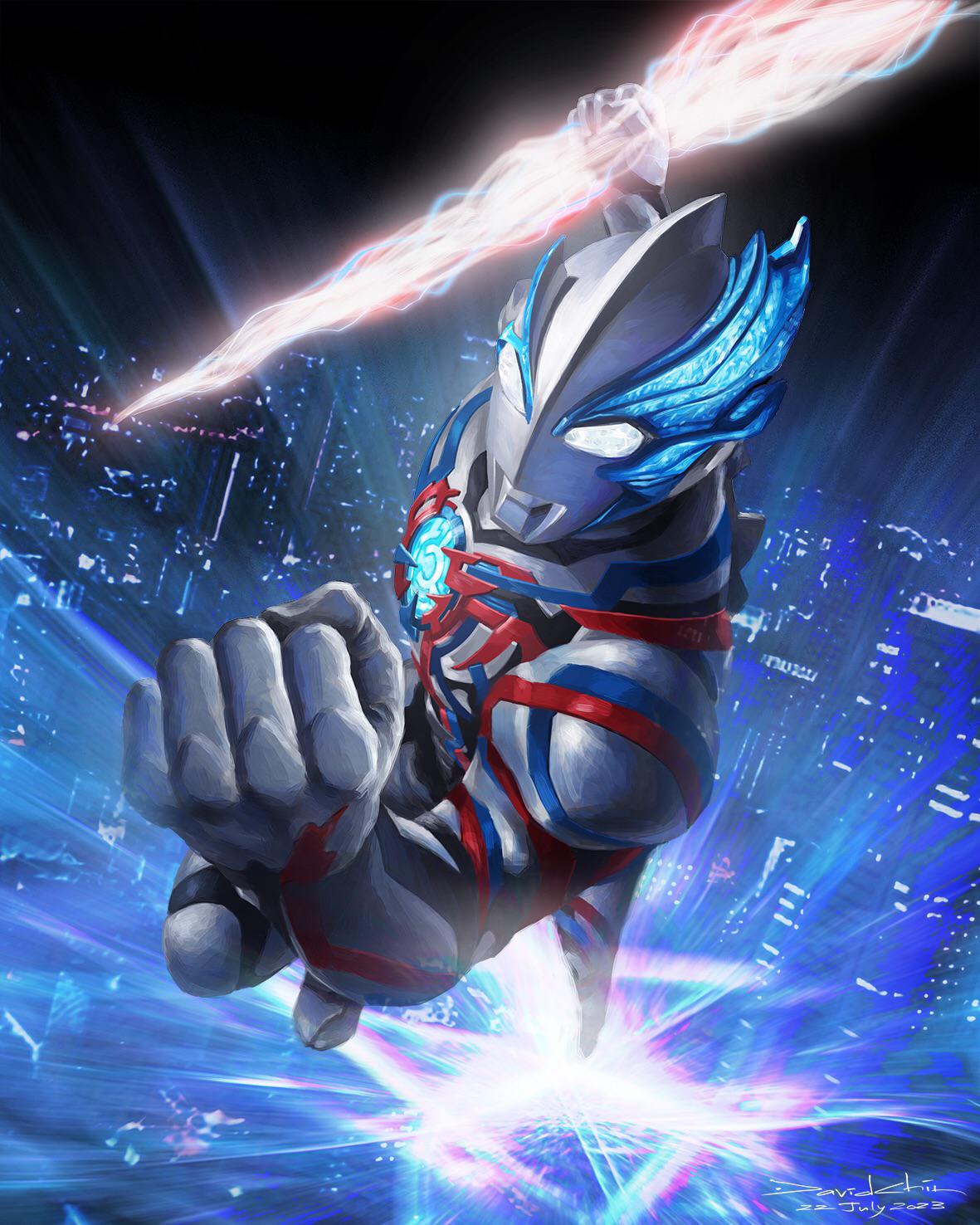 Ultraman Blazar Fan Art, Me, 2023., r