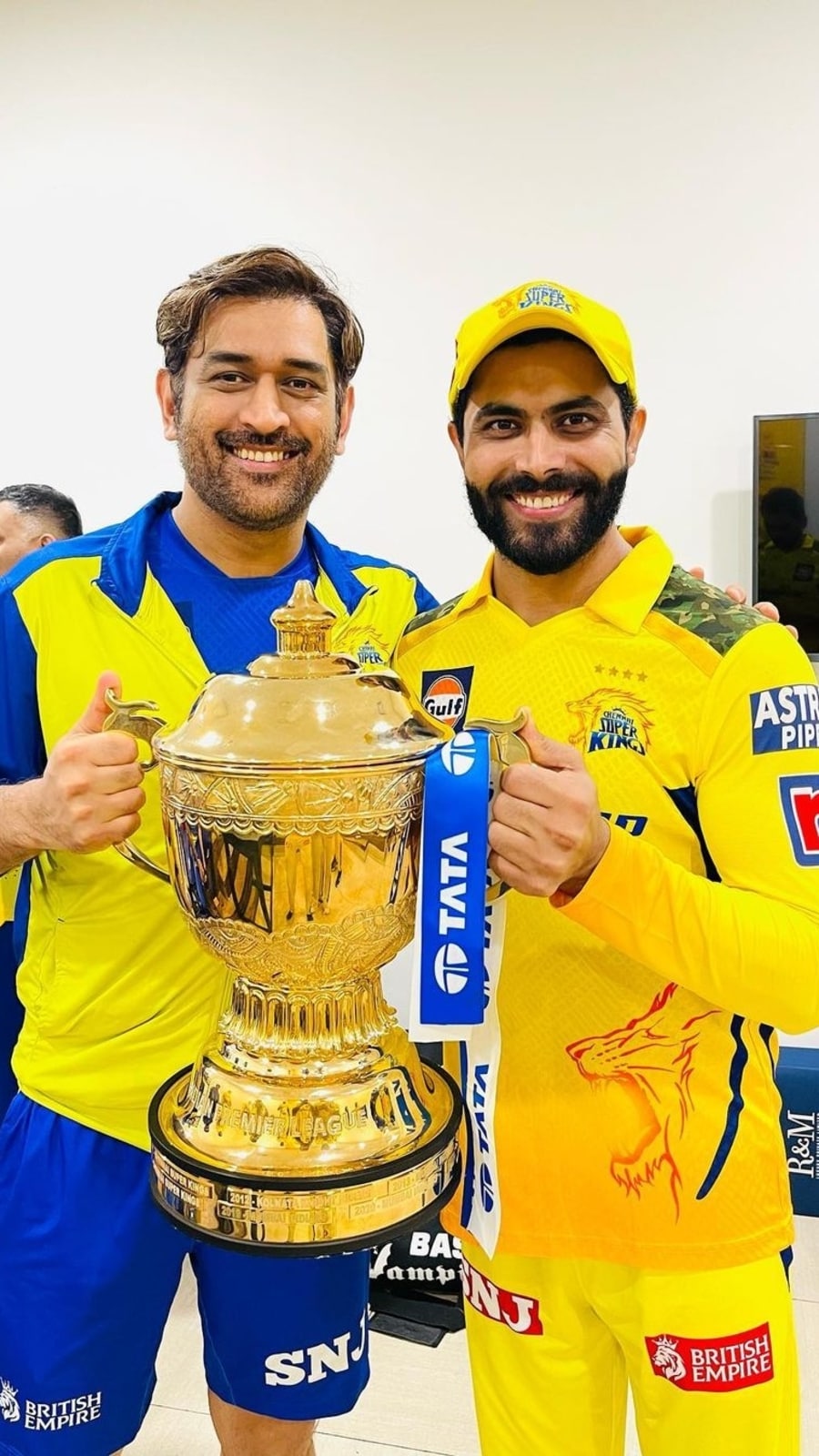 MS Dhoni, Ravindra Jadeja With IPL 2023