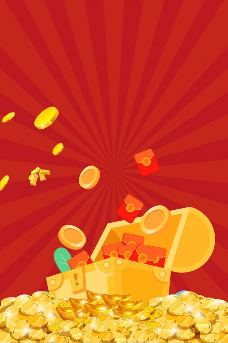 Money Treasure Chest Background