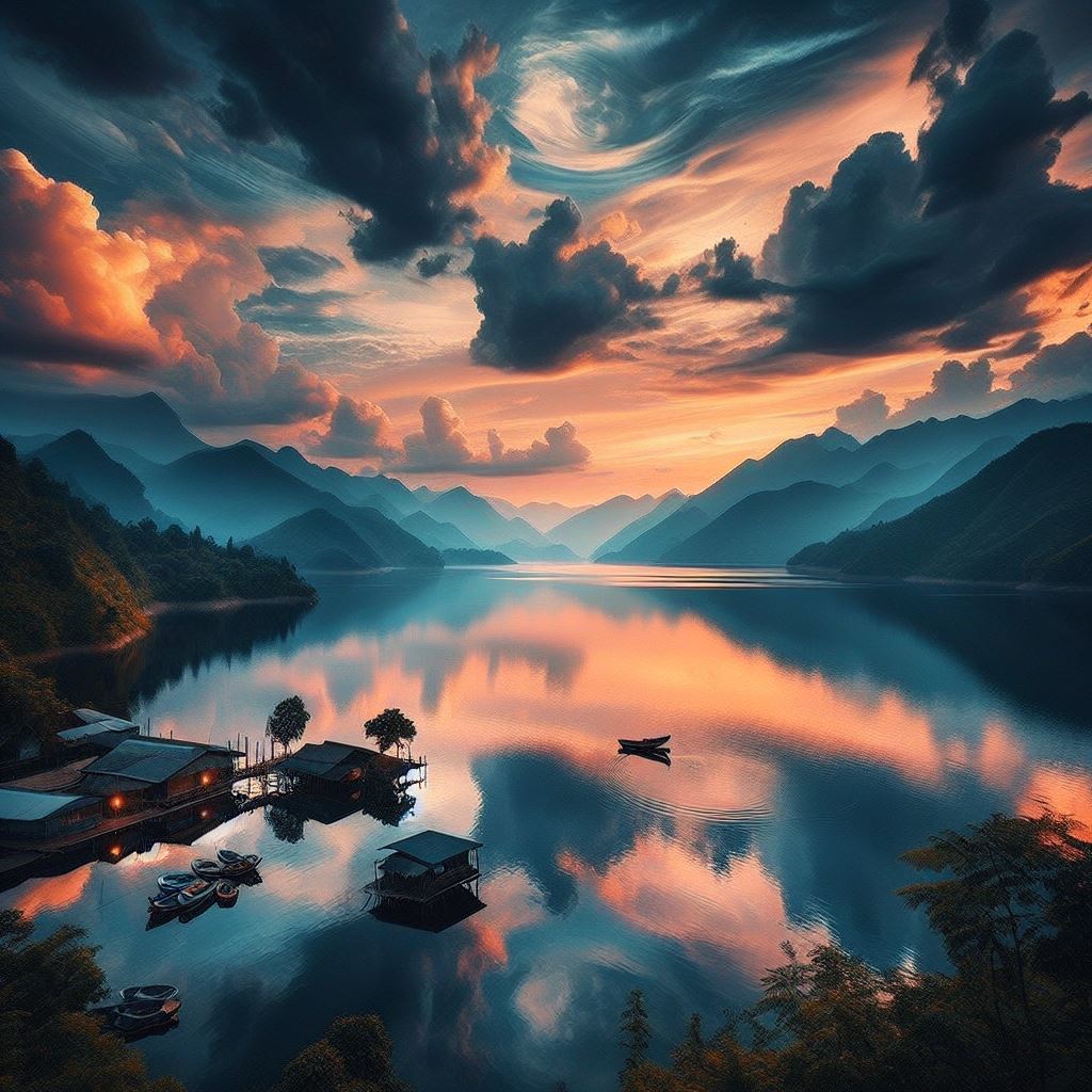 Nature Beautiful Sky AI Wallpaper