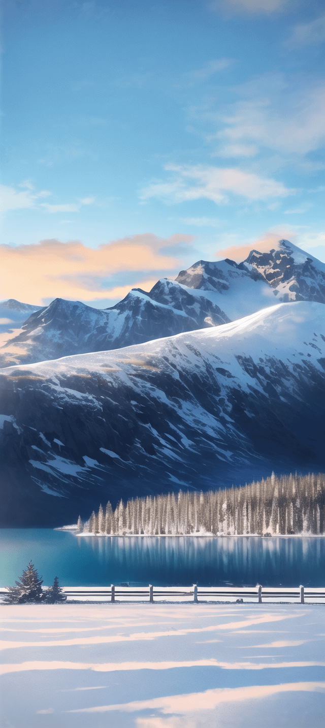 Nature wallpaper 1080x2400 AI