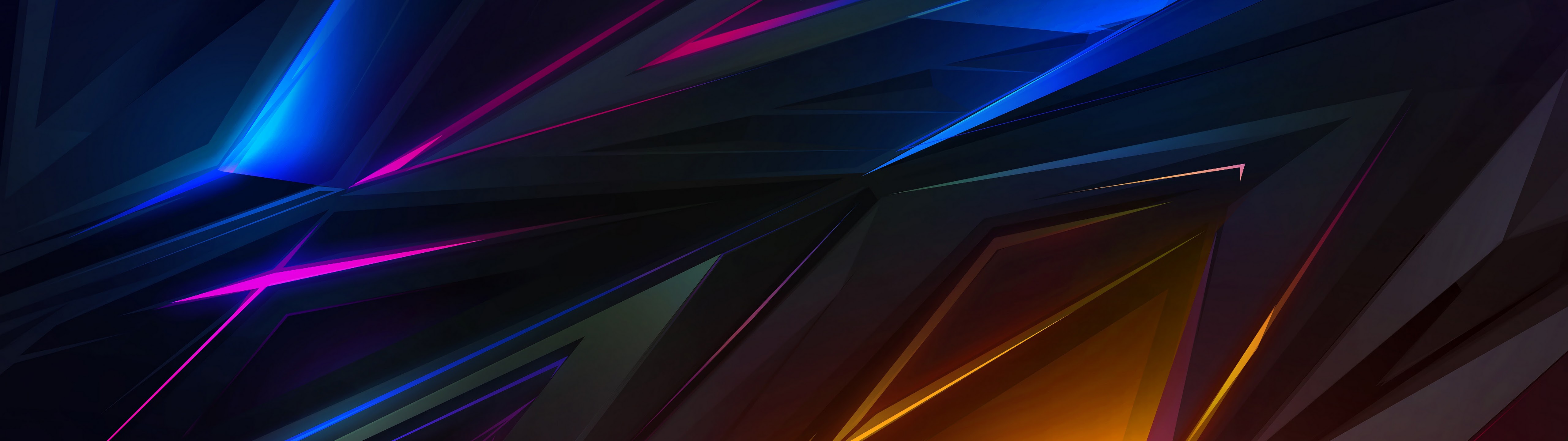 Dark Abstract Polygon 3D 4K Wallpaper