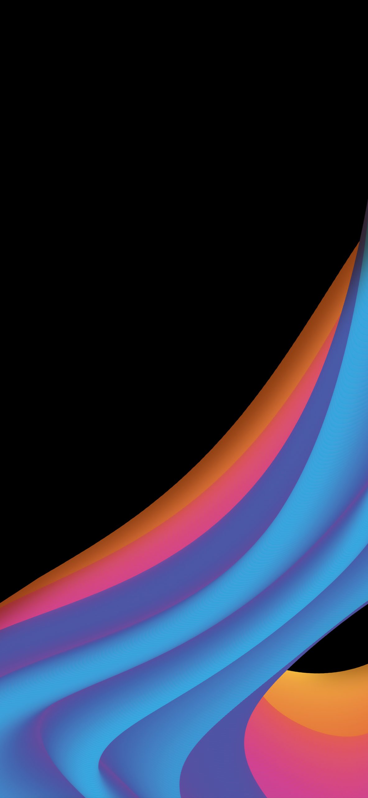 dark theme iOS 14 gradient swoosh