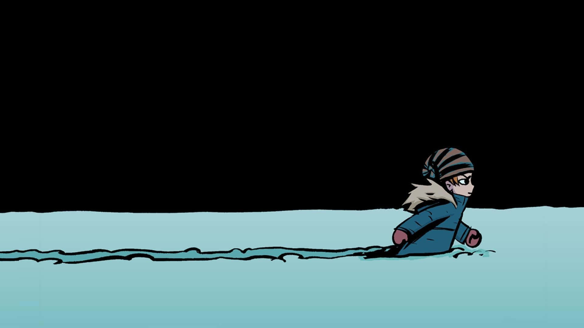 Download Scott Pilgrim In Ice Wallpaper