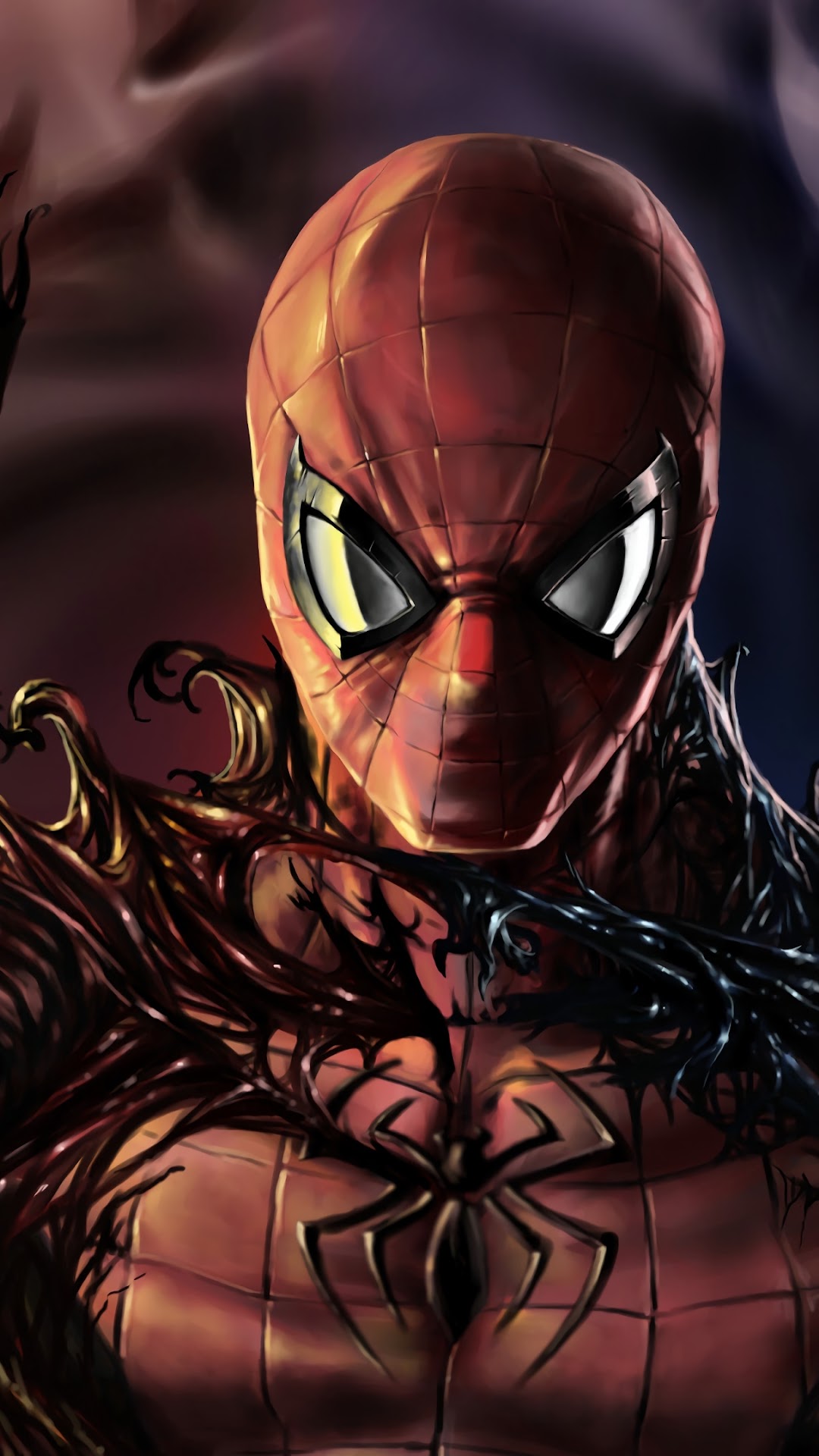 Spider Man Venom Symbiote 4K Wallpaper