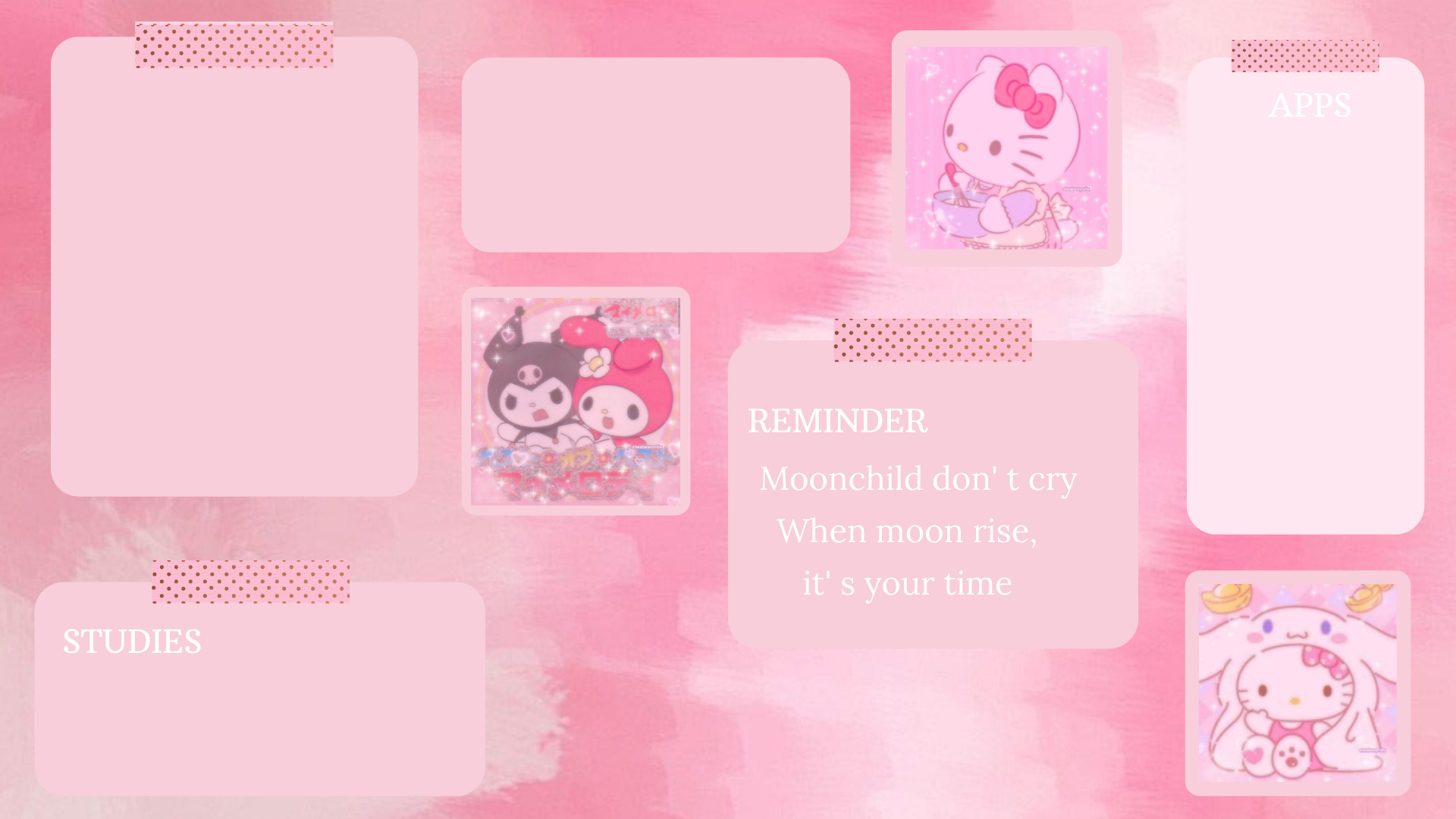 Pink Hello Kitty Aesthetic Wallpaper