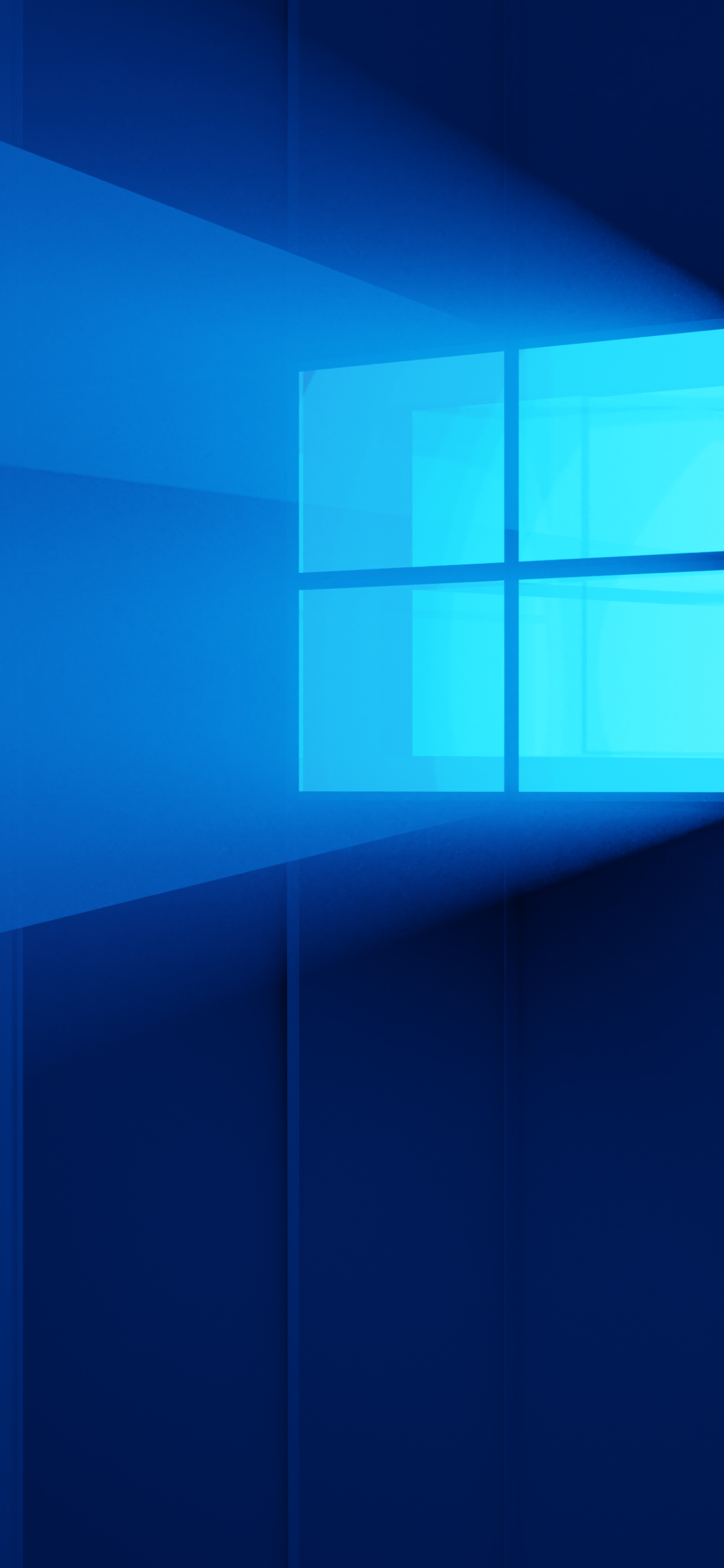 Wallpaper 4K, Windows logo, Blue background