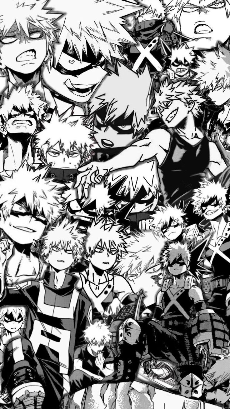 Bakugou Black And White Wallpaper