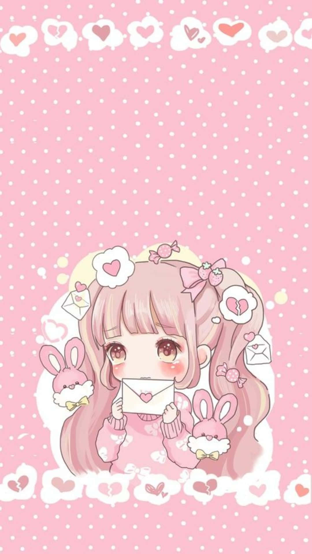 Download Cute Pfp For Tiktok Pink Anime Girl Wallpaper