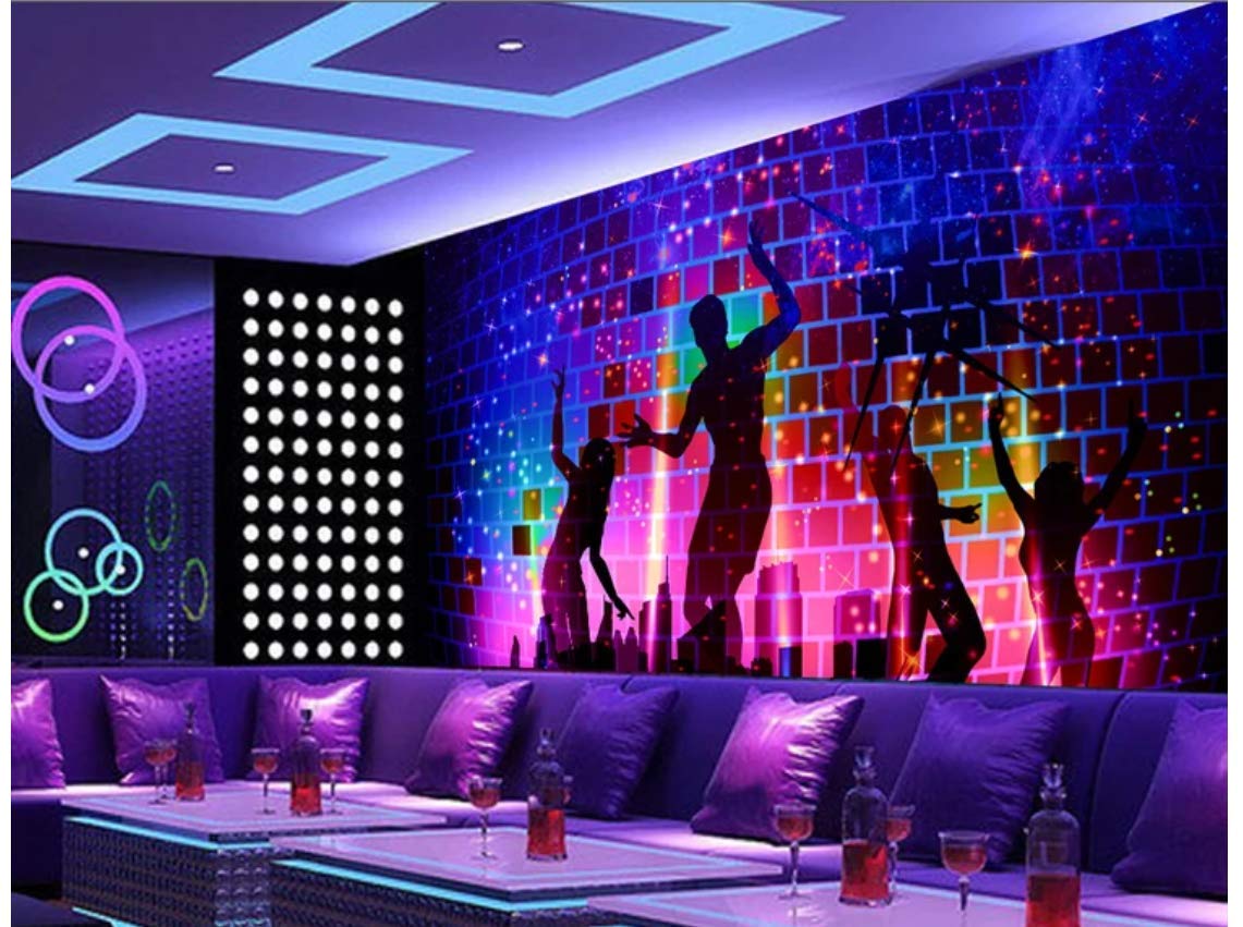 Large Custom 3D Wallpaper Mural Bar Ktv
