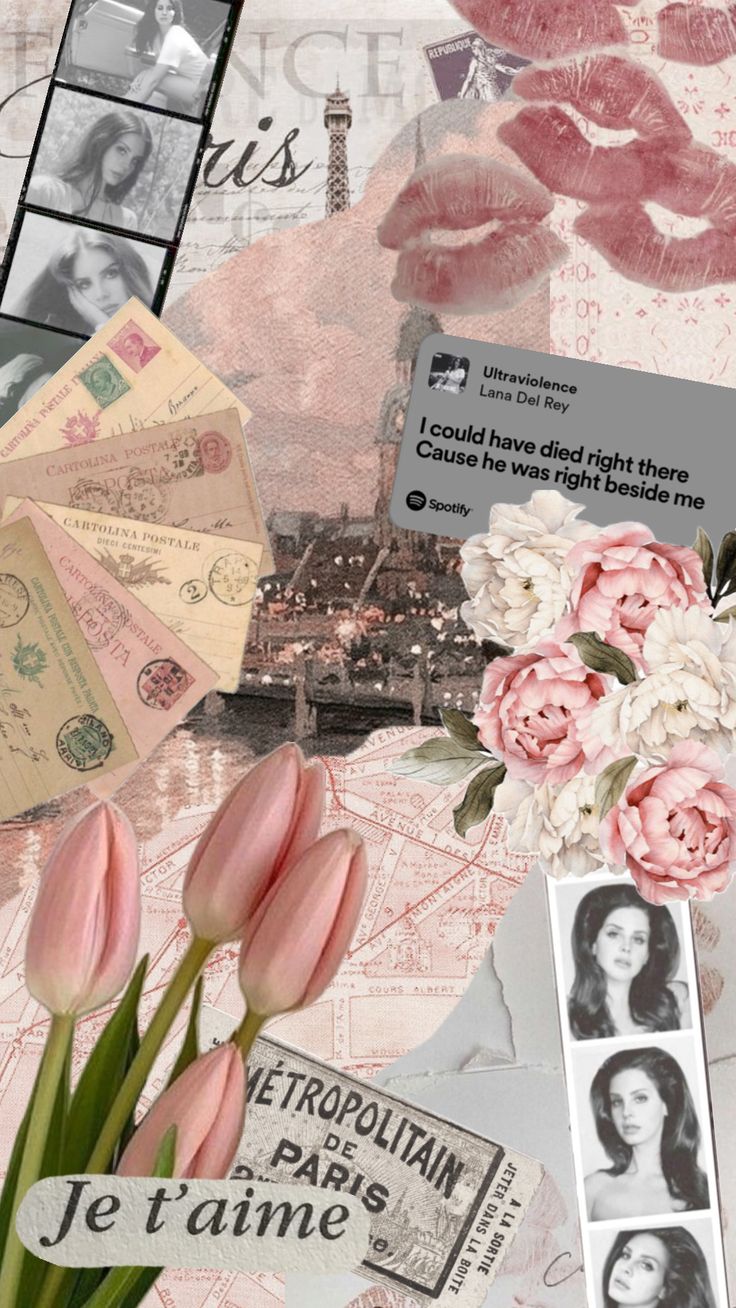 Lana Del Rey Aesthetic Collage