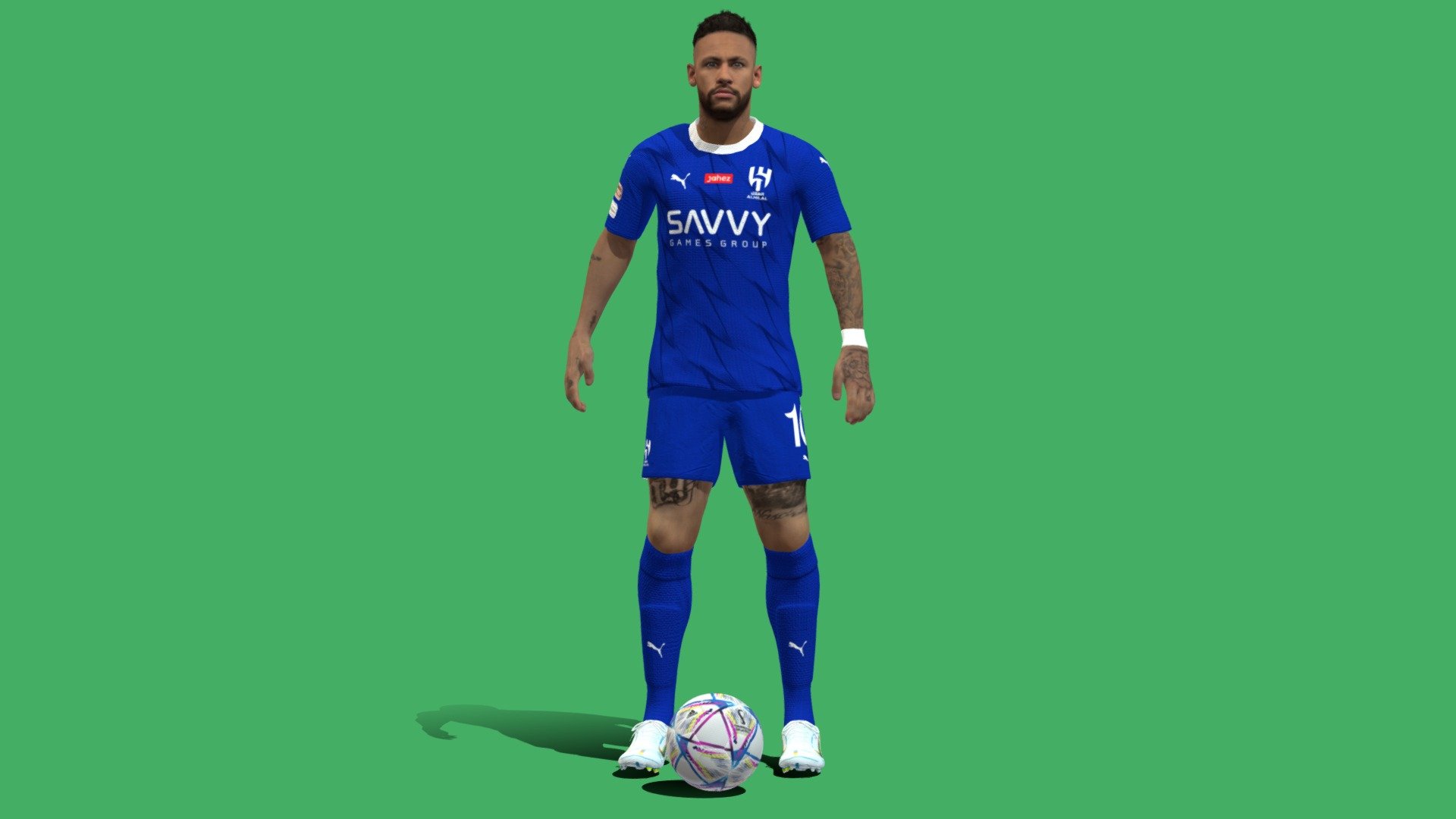 3D Rigged Neymar Animation Al Hilal