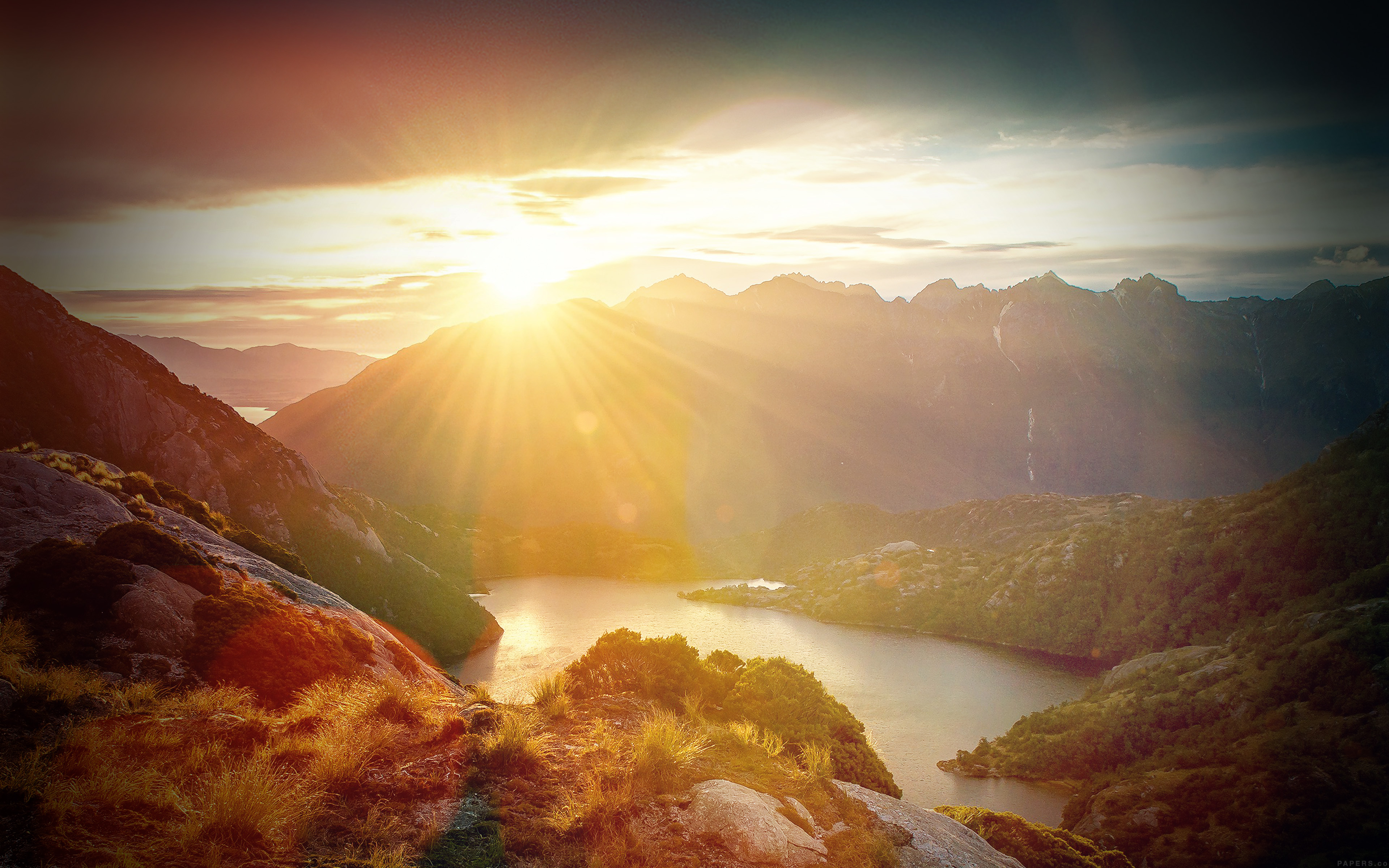 Sunshine Mountain Sky Blue Spring