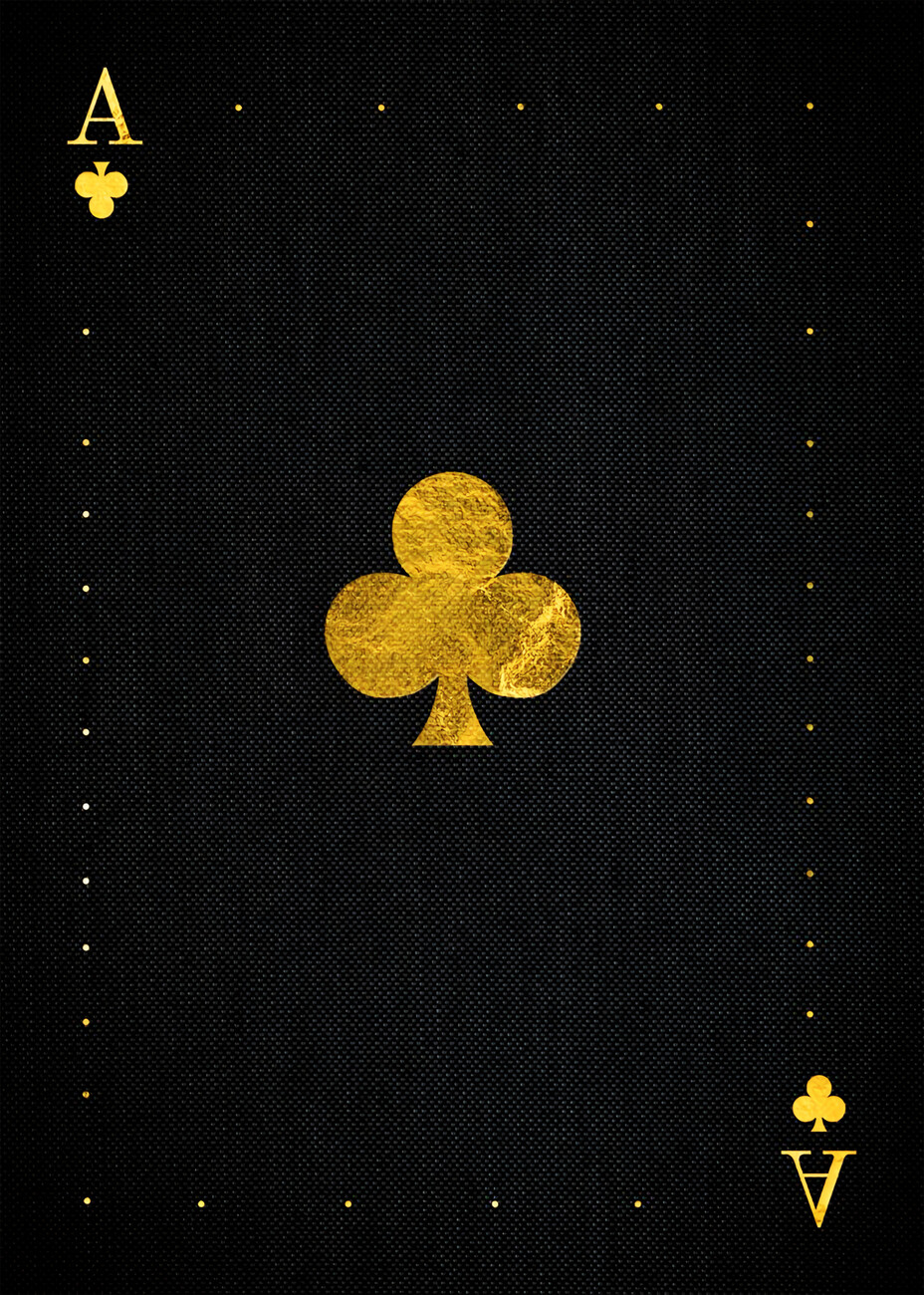 Umělecká ilustrace. Ace of Clubs