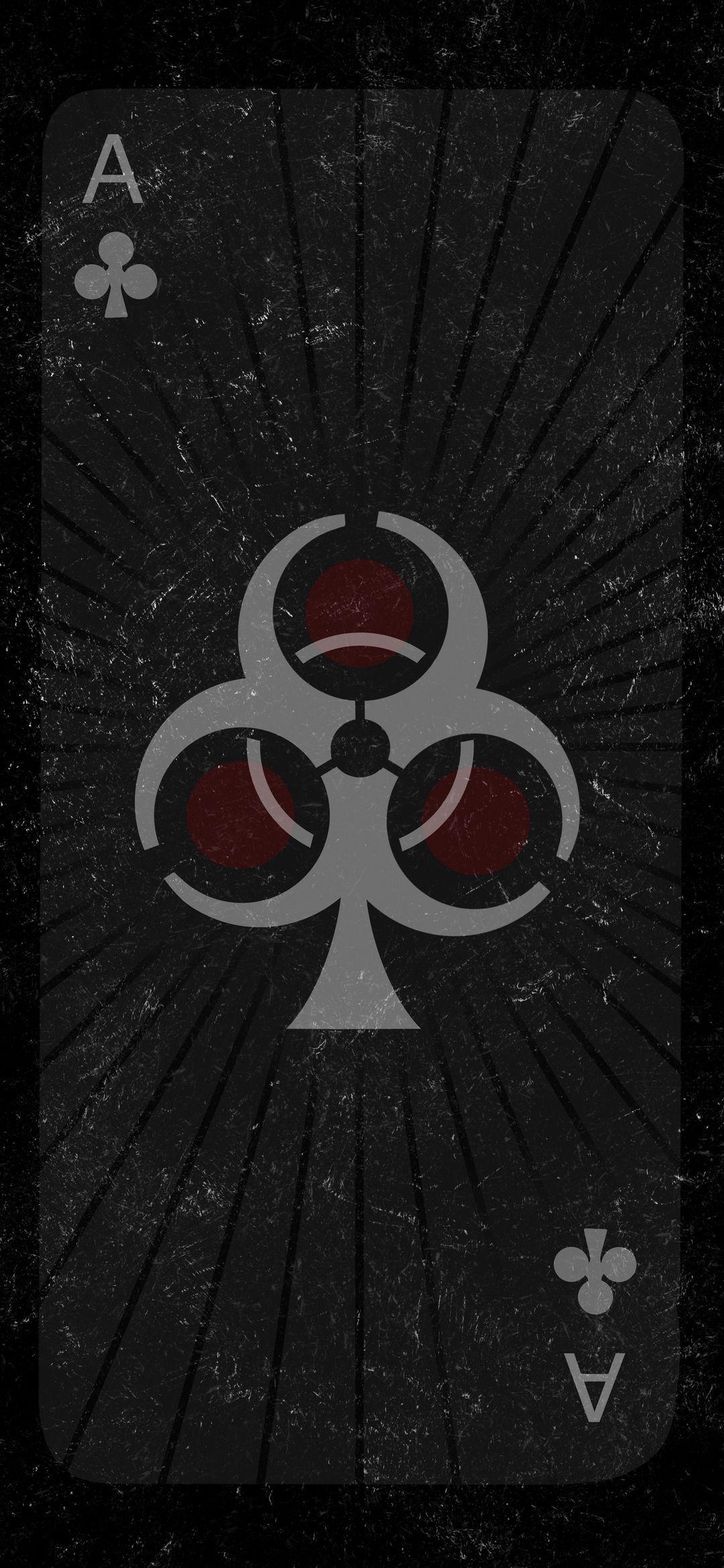 Black and White Poster with Red Eyes