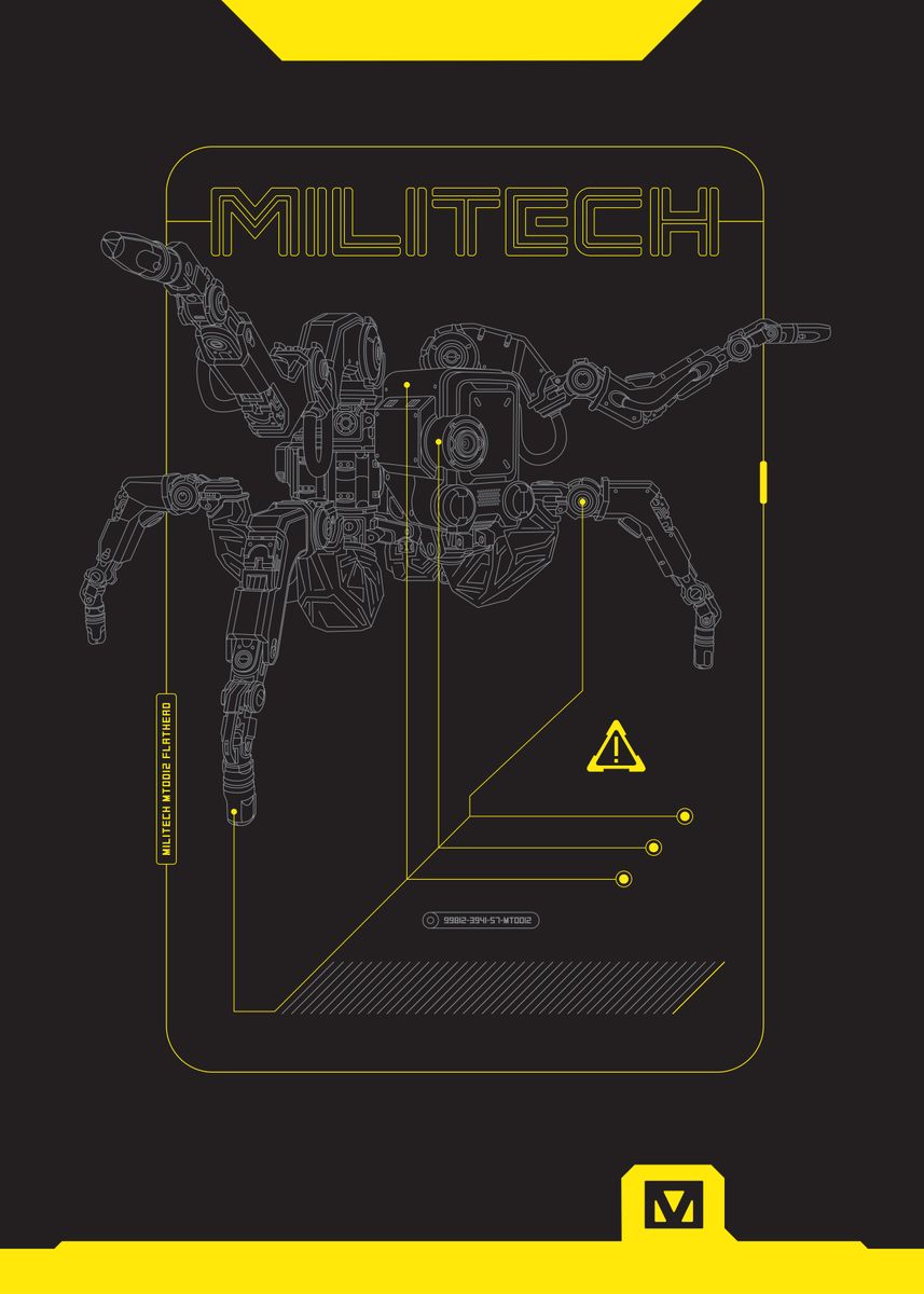Militech' Poster, picture, metal print