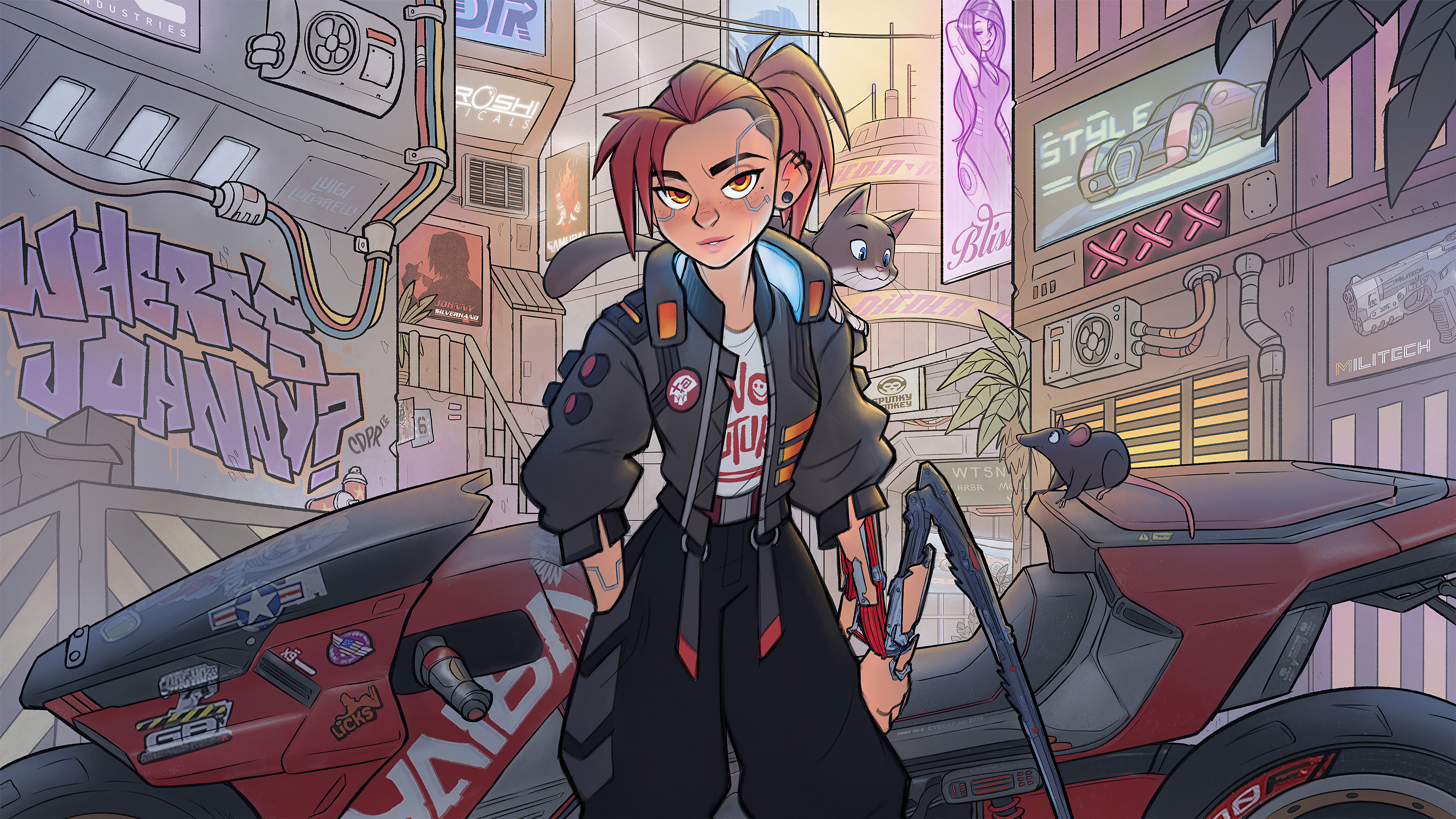 V Cyberpunk2077 Wallpaper, HD Games