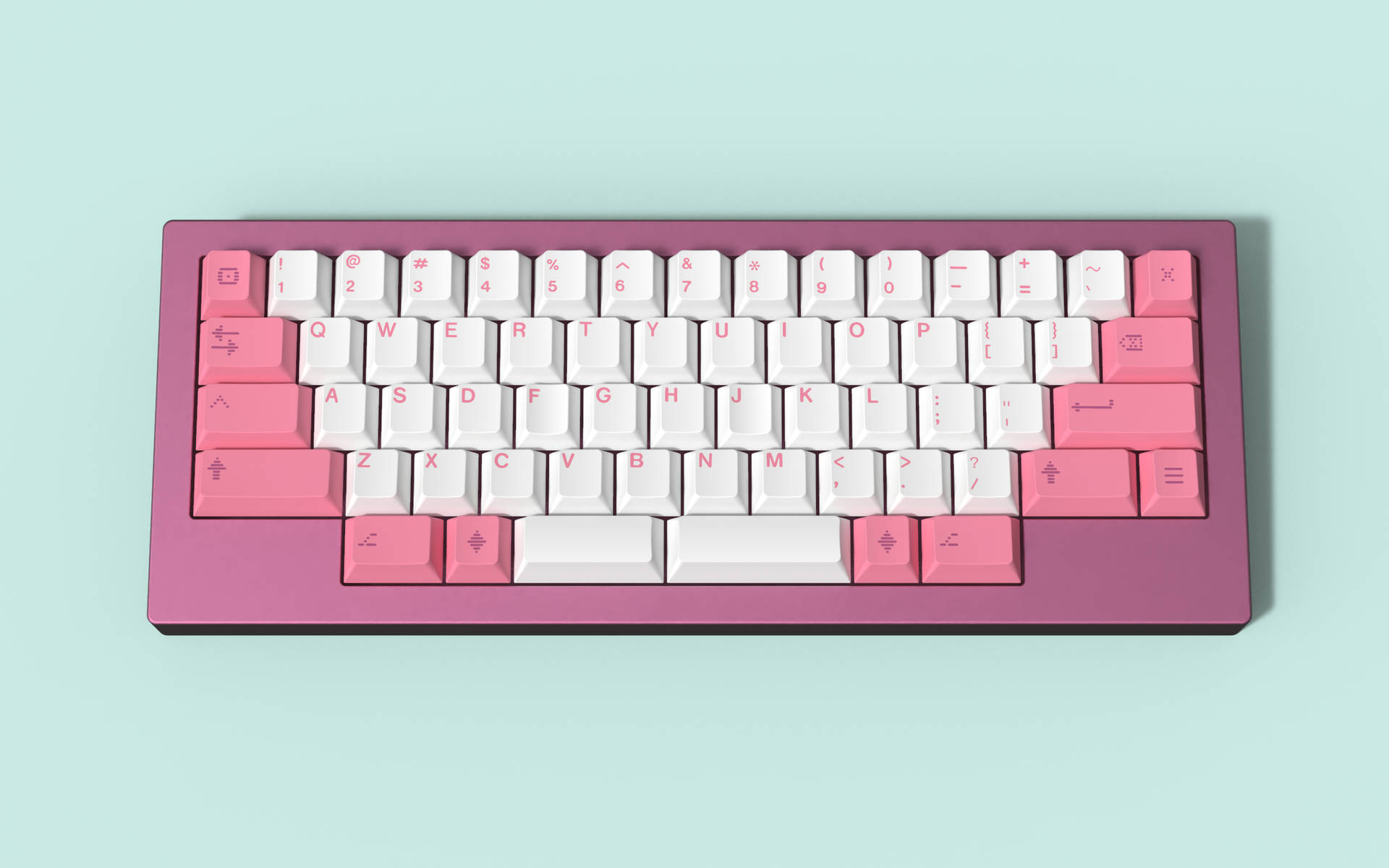 White Aesthetic Keyboard Wallpaper