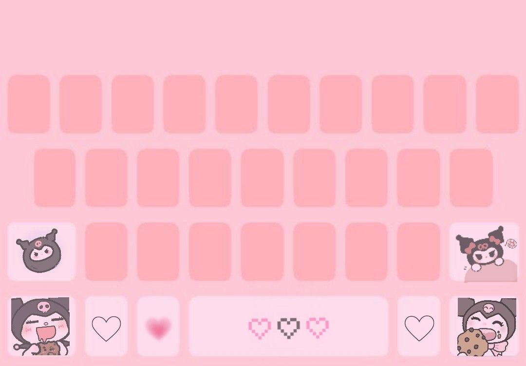 Cute aesthetic keyboard wallpaper