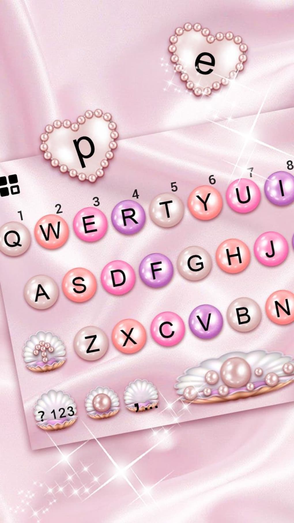 Pink Pearl Hearts Theme APK for Android