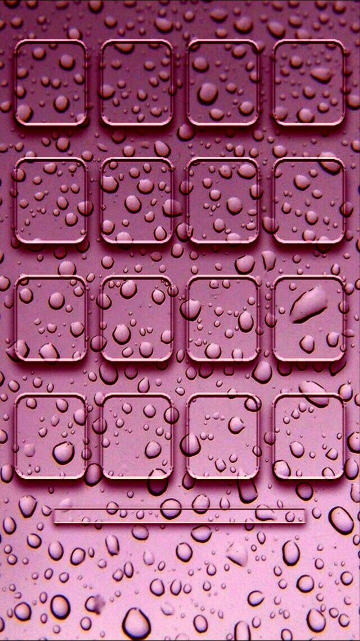 Raindrop Pink Shelf Wallpaper. Sparkle