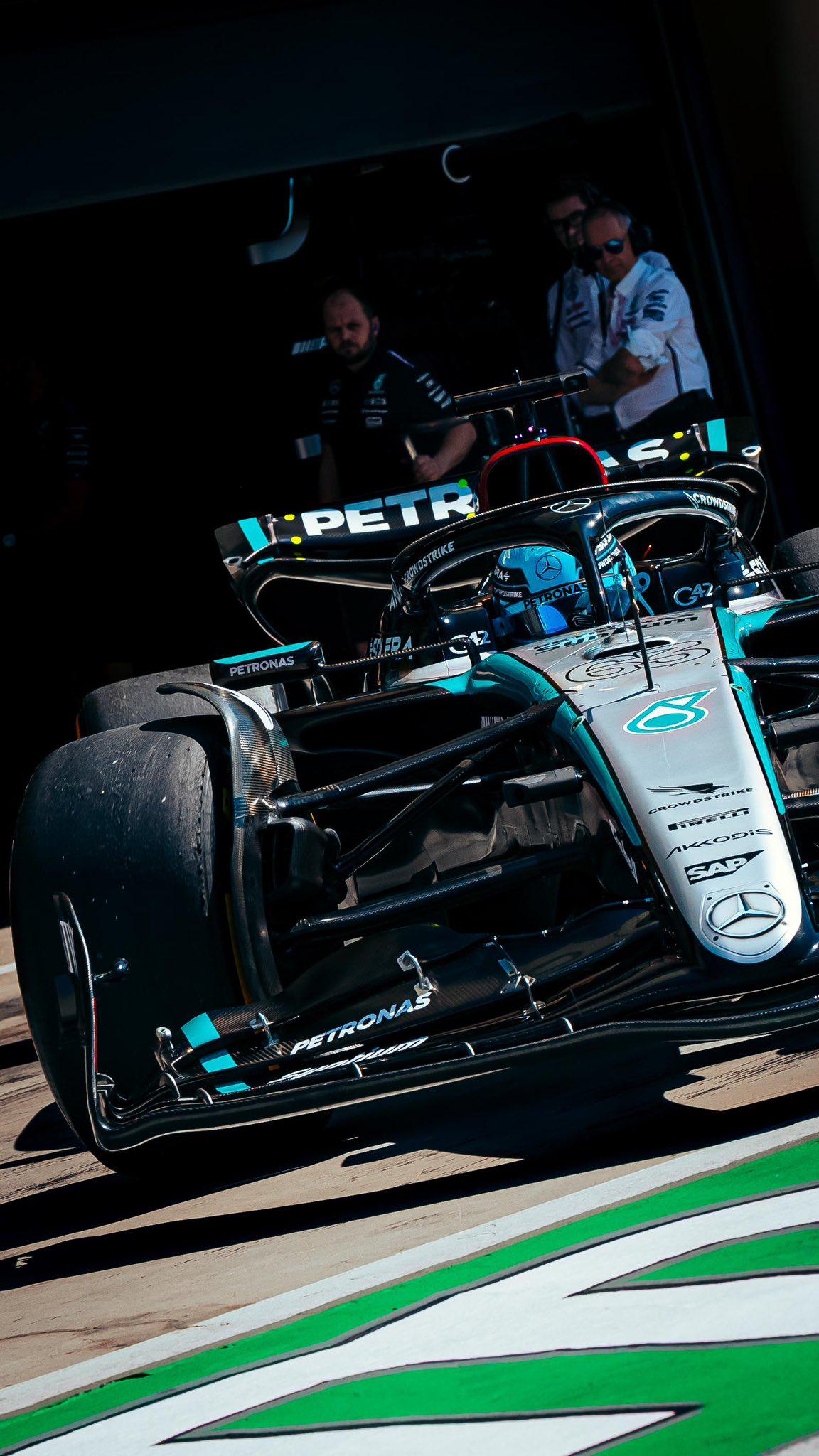 Mercedes AMG F1 Team laps complete