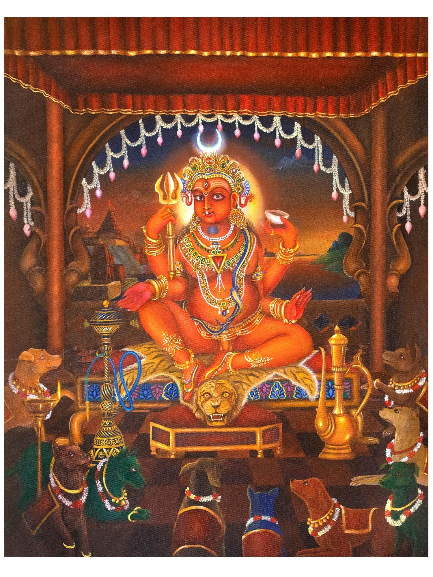 Batuka Bhairava. Acrylic on Canvas