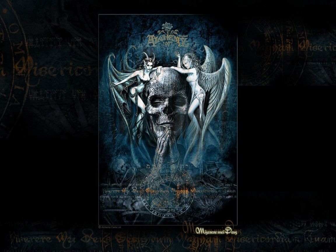 Gothic wallpaper, Skull wallpaper