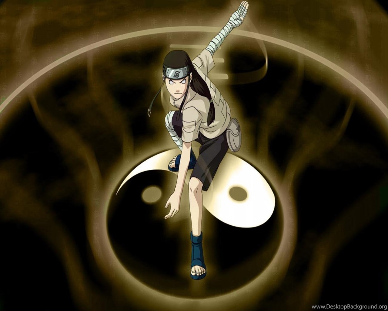 Naruto: Neji Hyuga Desktop Background