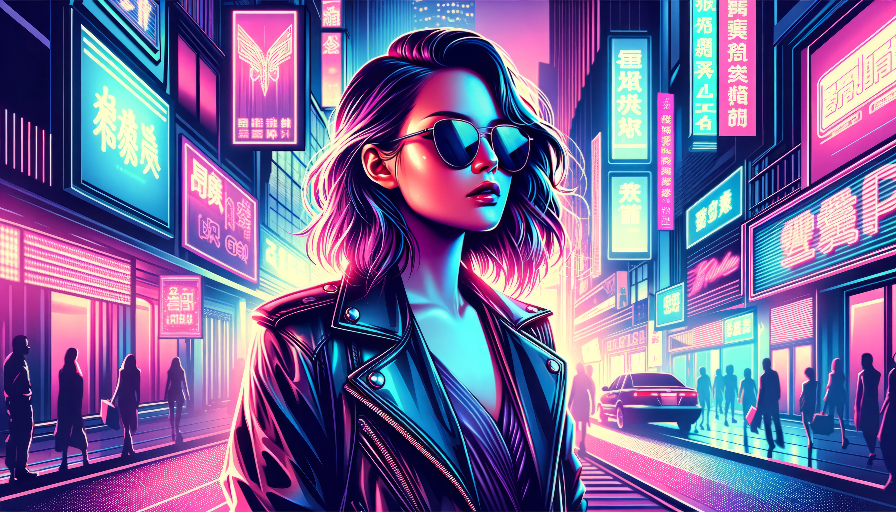 Cyberpunk City Chic HD Wallpaper