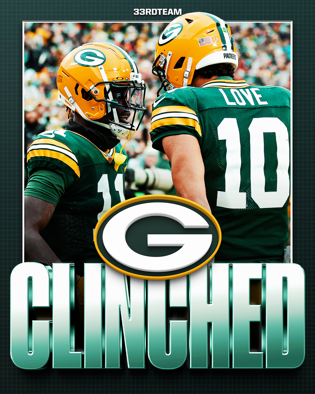 The Green Bay Packers have clinched