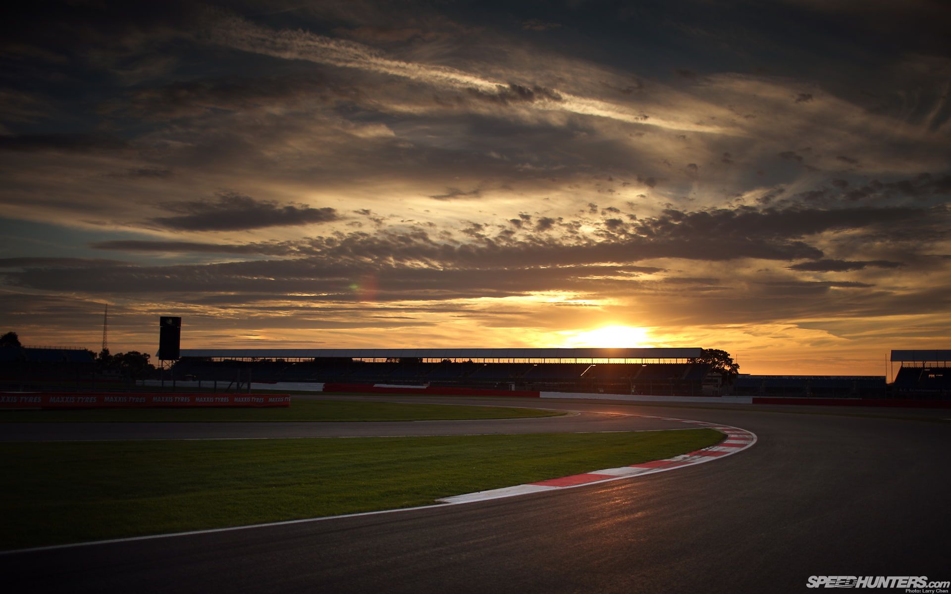 Race Track Sunset HD, racing track