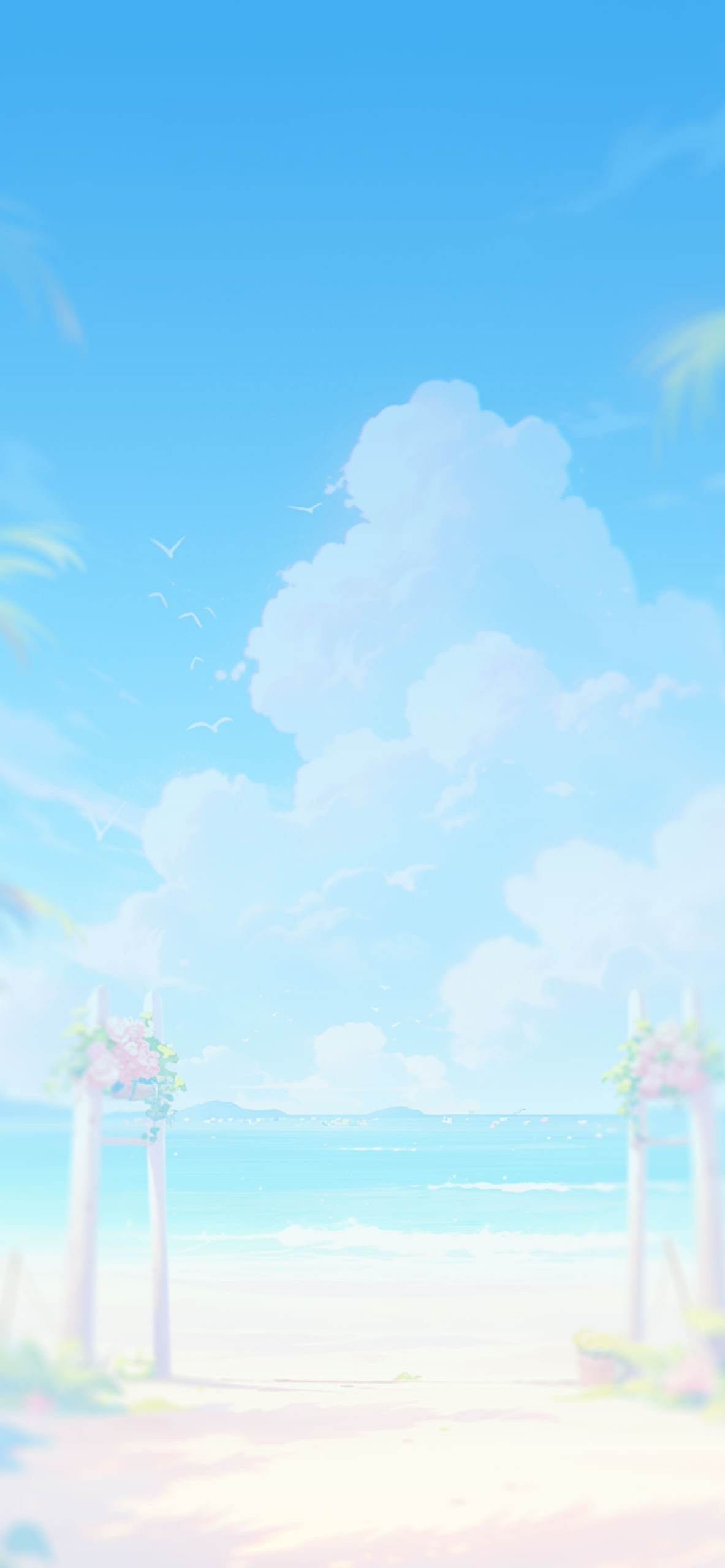 Beautiful Summer Beach Anime Wallpaper